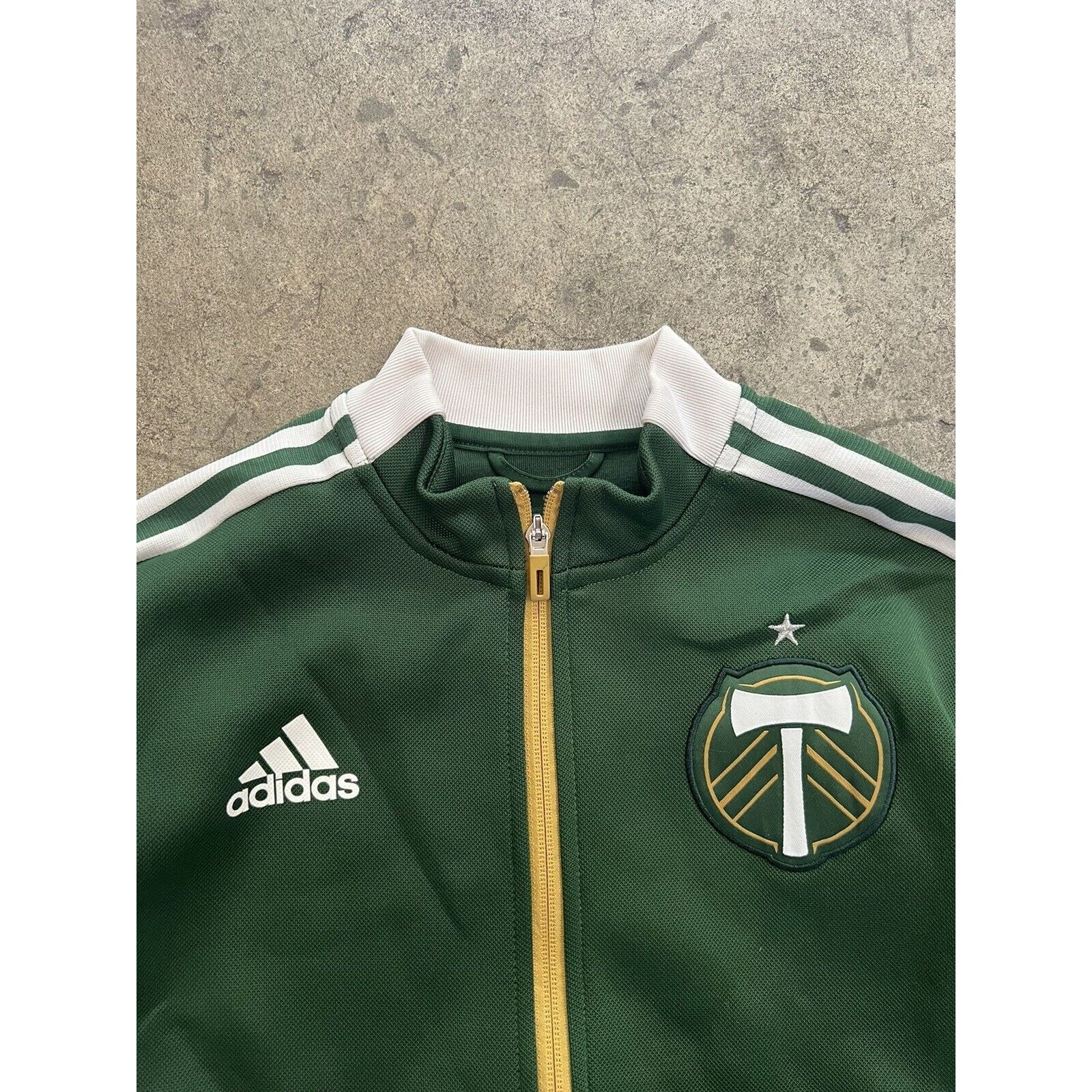 Adidas Mens Adidas MLS Portland Timbers Anthem Jacket Full Zip M Size US M / EU 48-50 / 2 - 3 Thumbnail