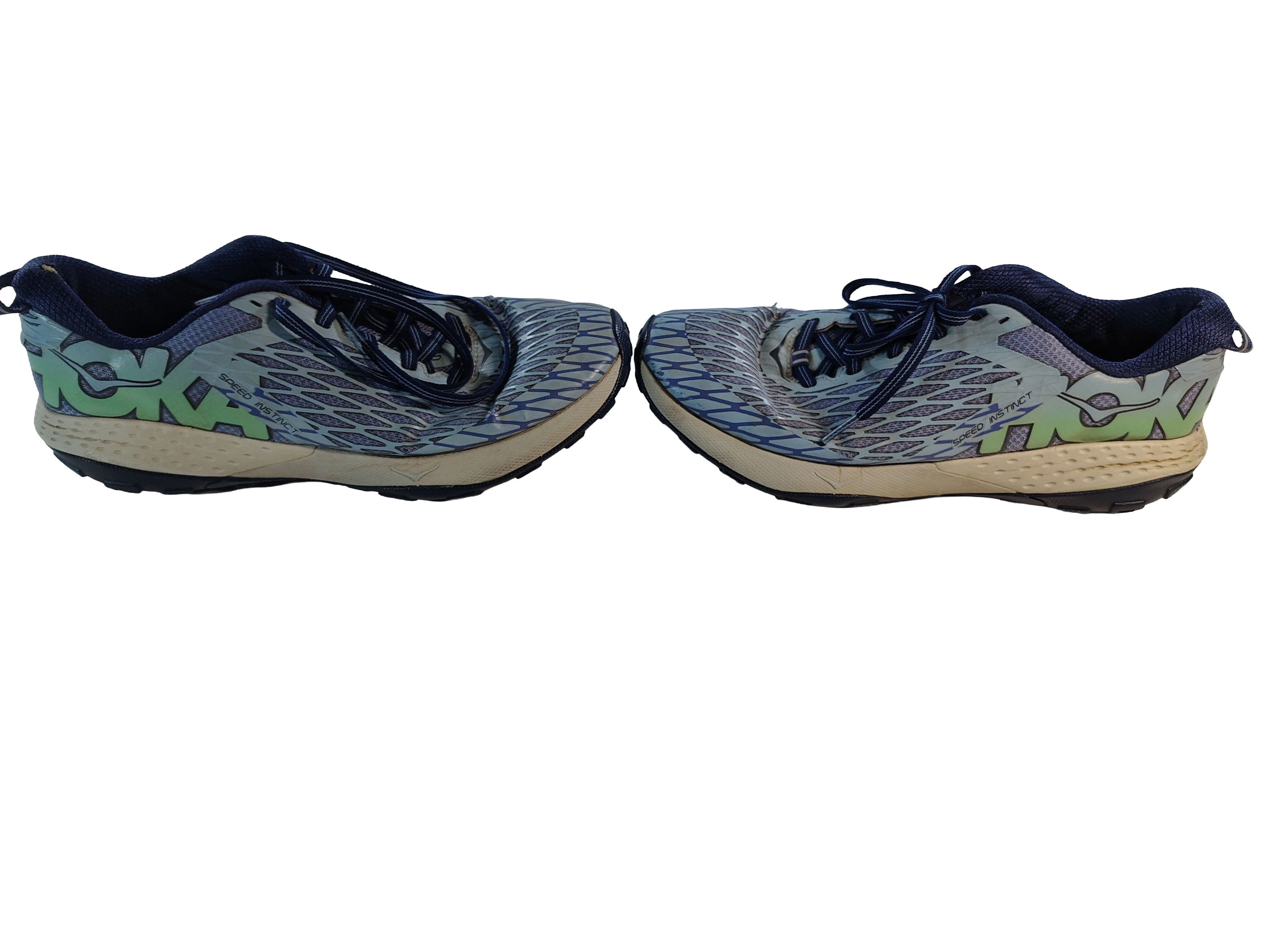 Hoka Women's Blue/Green Hoka One One Speed Instinct Size 9 Size US 9 / IT 39 - 6 Thumbnail