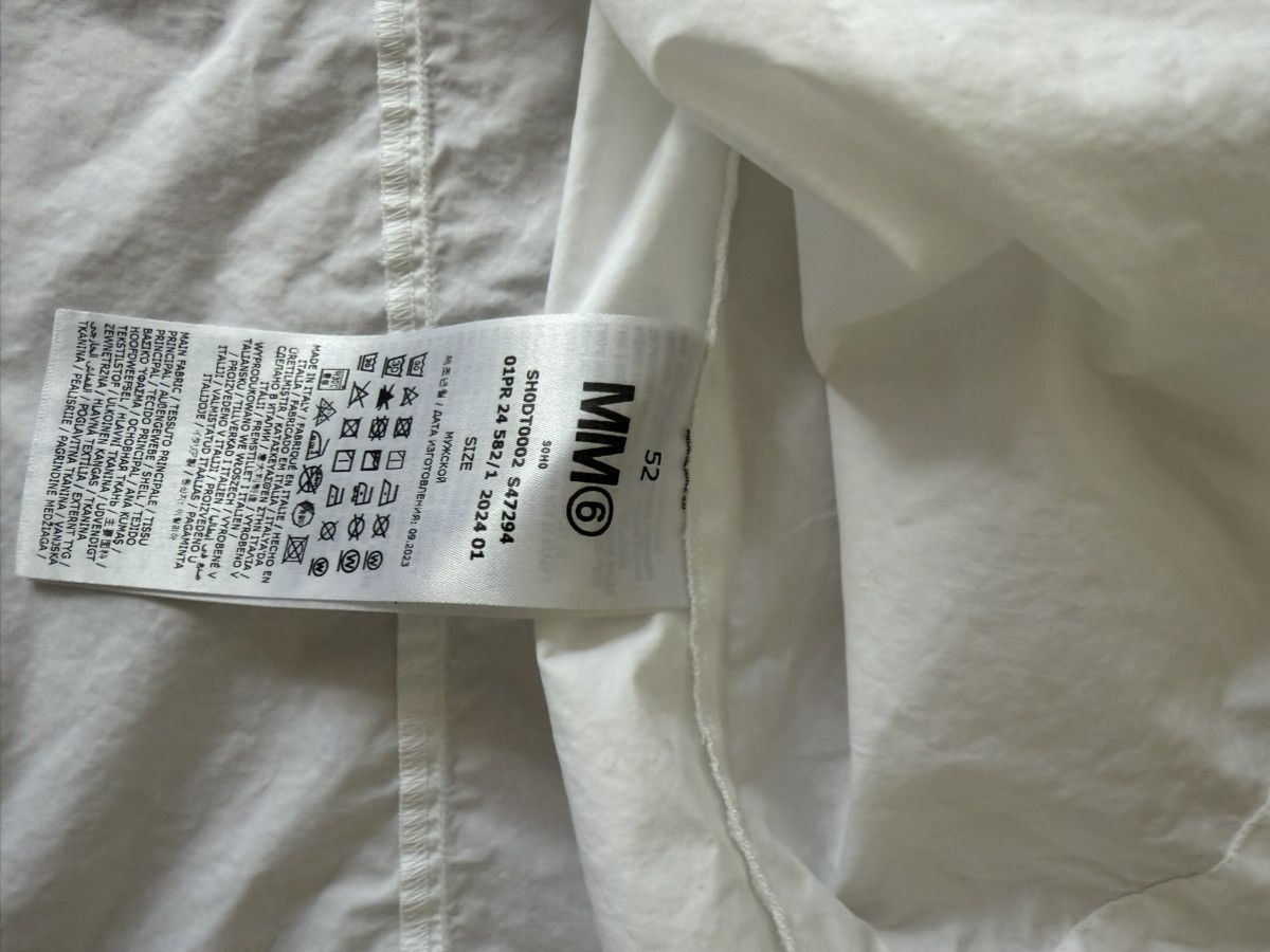 MM6 MM6 Maison Margiela Pouch Embellished Cotton Shirt Size US L / EU 52-54 / 3 - 4 Thumbnail
