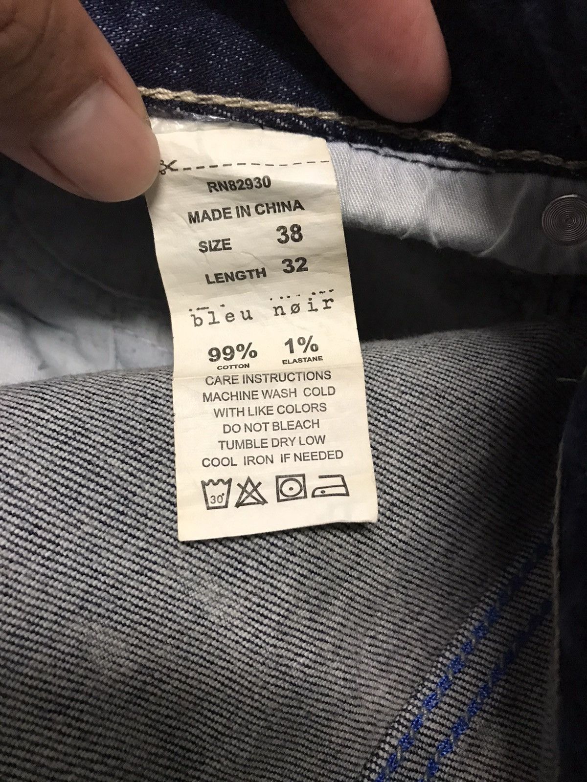 Seditionaries 🔥🔥VERY RARE🔥🔥Bleu Noir Cross Patchwork Distressed Jeans Size US 37 - 6 Thumbnail