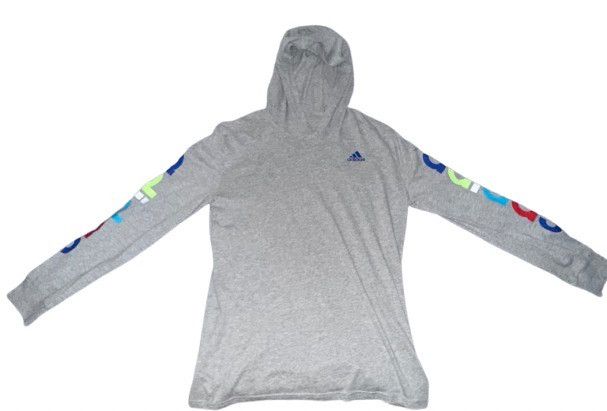 Adidas Adidas Multicolor Logo Sleeve Hooded Long Sleeve Top Size US L / EU 52-54 / 3 - 1 Thumbnail
