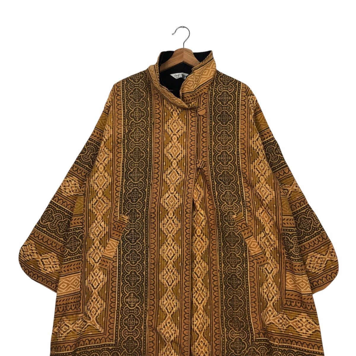 Japanese Brand × Vintage 📌Vintage Long Jacket Navajo Native Design Craft India Size US M / EU 48-50 / 2 - 5 Thumbnail