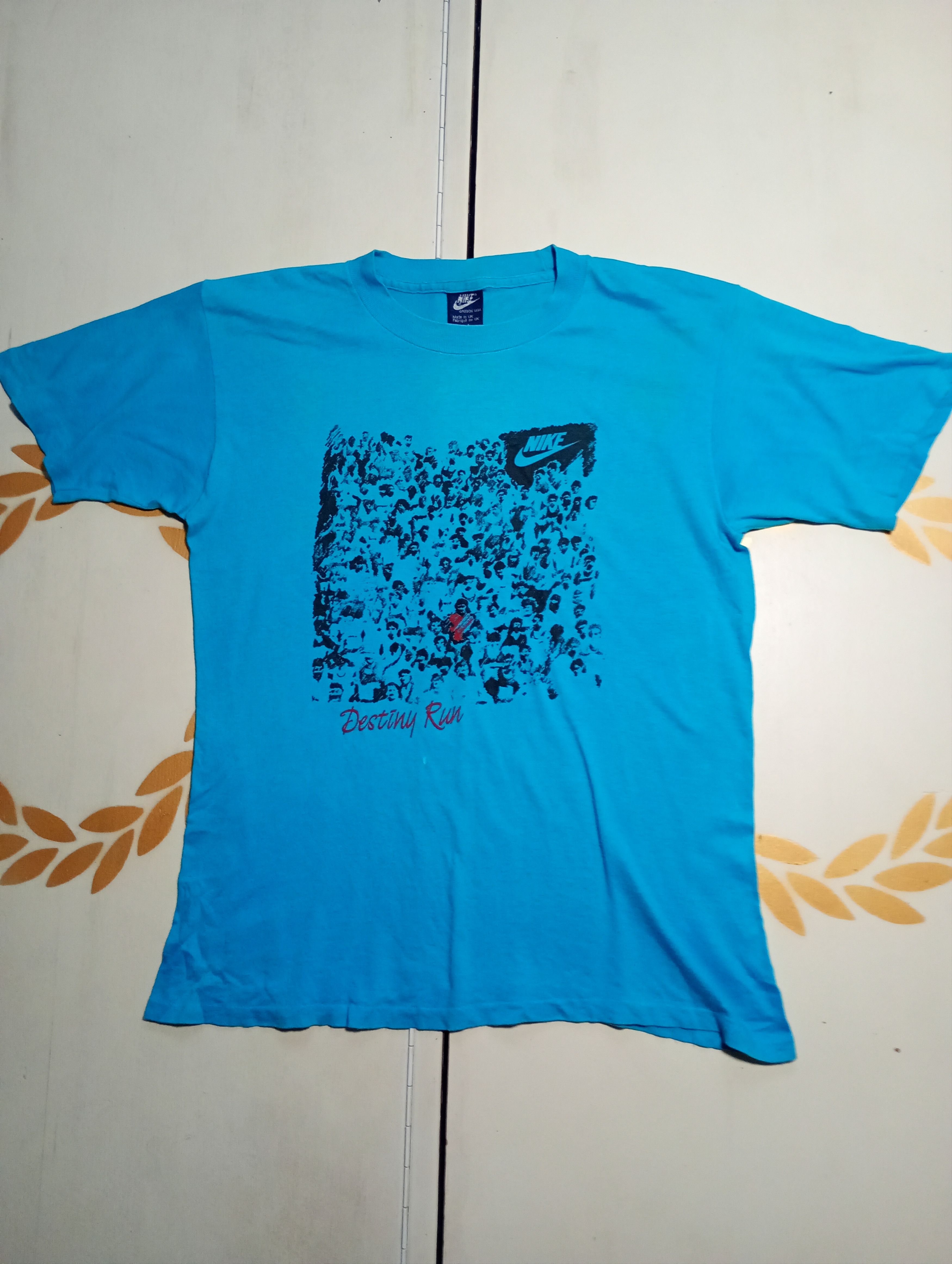 Nike × Vintage Nike Destiny Run T-Shirt Vintage 80's Size US M / EU 48-50 / 2 - 1 Thumbnail