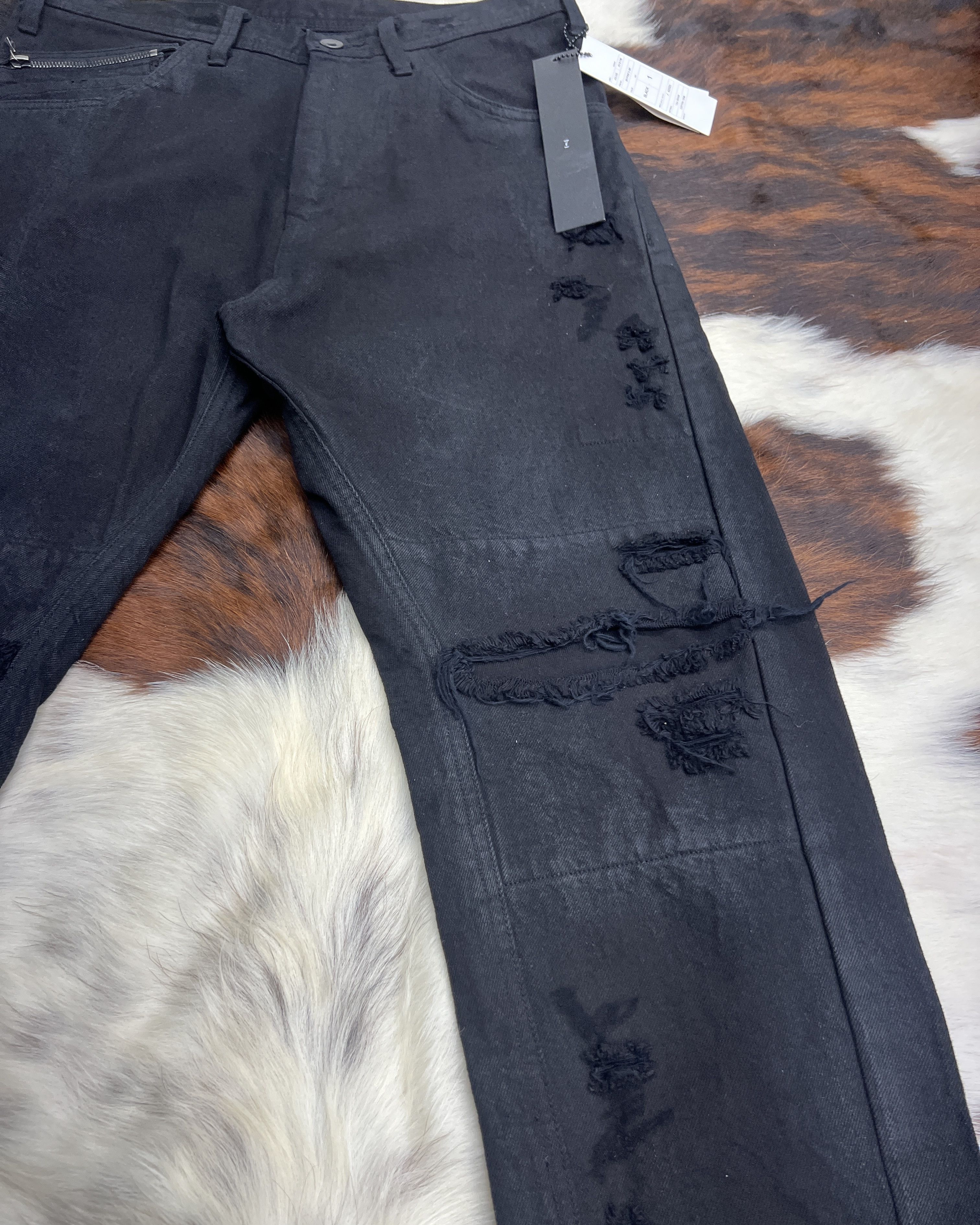 Julius Julius 18FW Semi Curved Distressed Jean Size US 28 / EU 44 - 4 Thumbnail