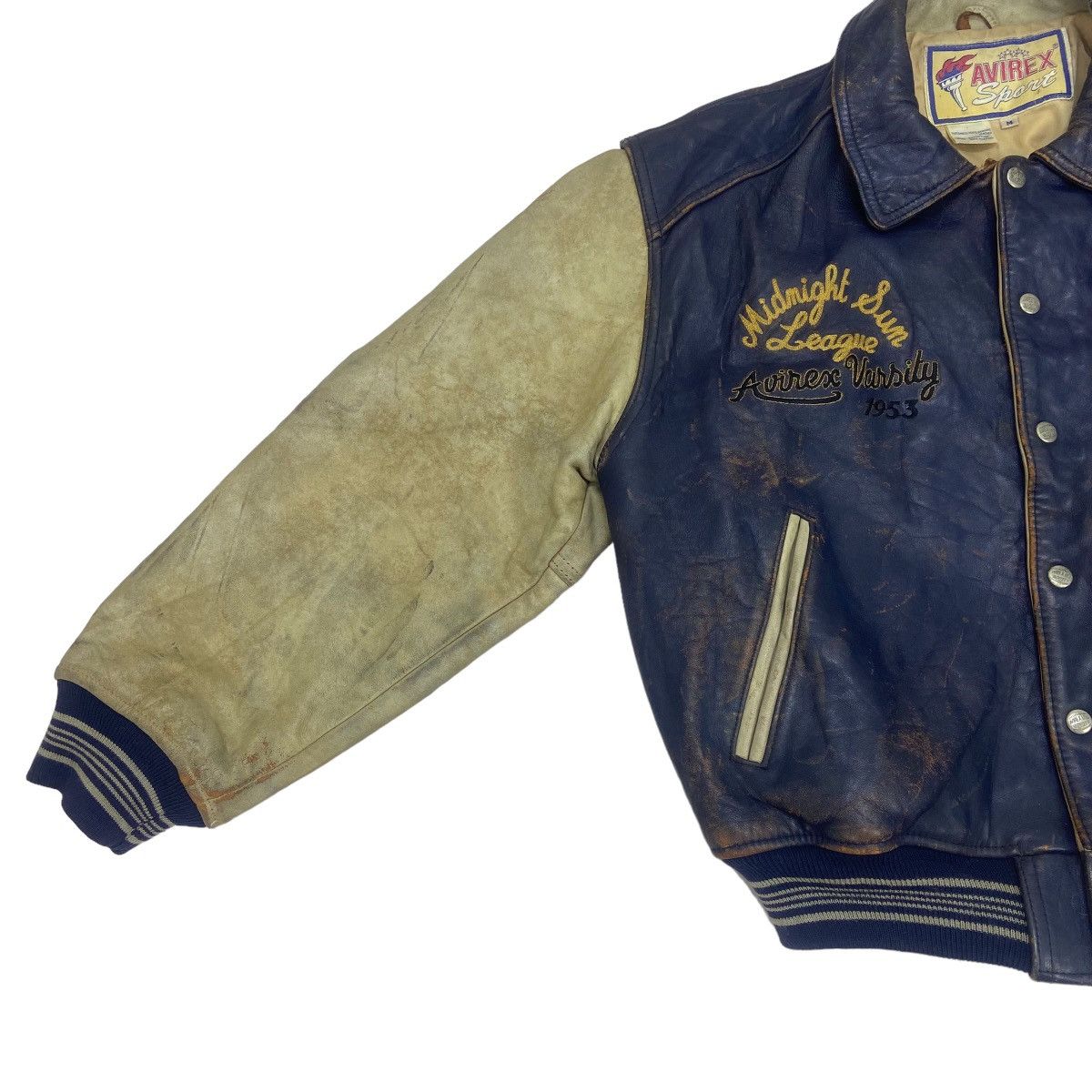 Avirex Vtg 1953 Midnight Sun League Avirex Varsity Leather Jacket Size US M / EU 48-50 / 2 - 7 Thumbnail