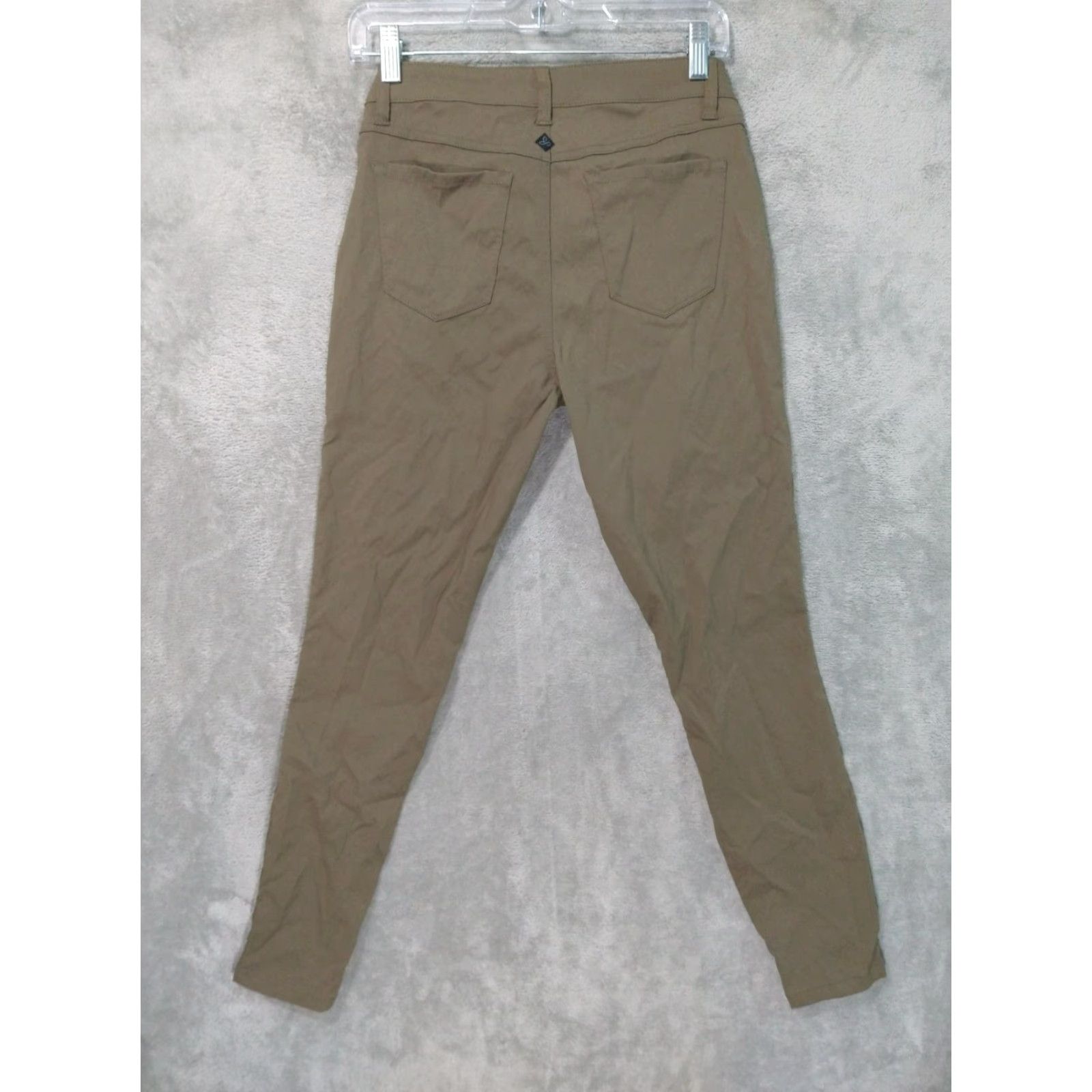 Prana prAna Pants Womens 4 Green Nylon Travel Hiking Outdoor Stretch Chino Regular Tapered Inseam 28 in Green Nature Vintage No Mens Womens Size 27" / US 4 / IT 40 - 2 Thumbnail