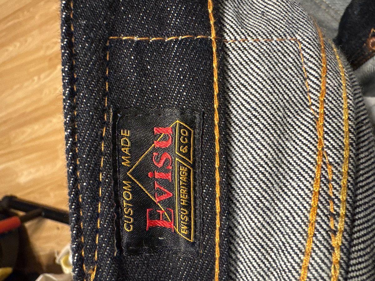 Evisu Hand-brushed Style Daicock Carrot-Fit Denim Jeans #2017 Size US 32 / EU 48 - 3 Thumbnail