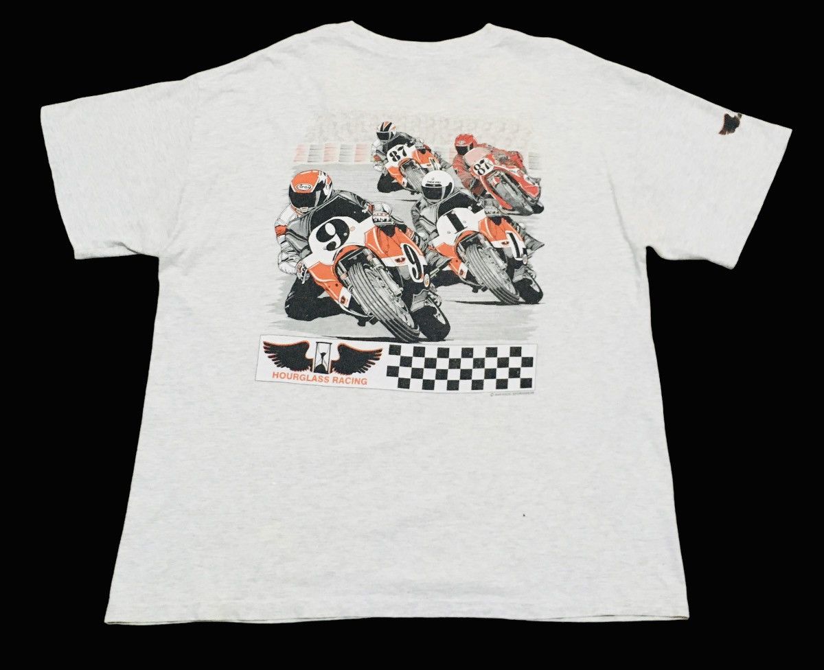 Image of Design Vintage Hourglass Racing Moto Gp T-Shirt 2000S in Grey, Men's (Size XL)