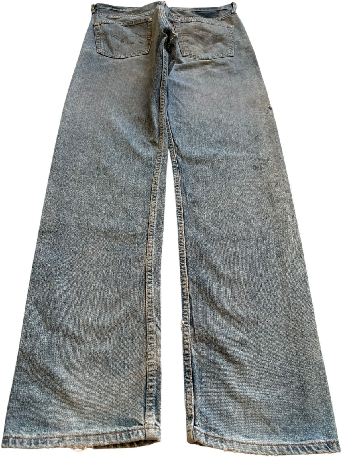 Levi's SALES🔥Vintage 90s Levis 501 Mud Wash Distressed Loose Jeans Size US 31 - 2 Thumbnail