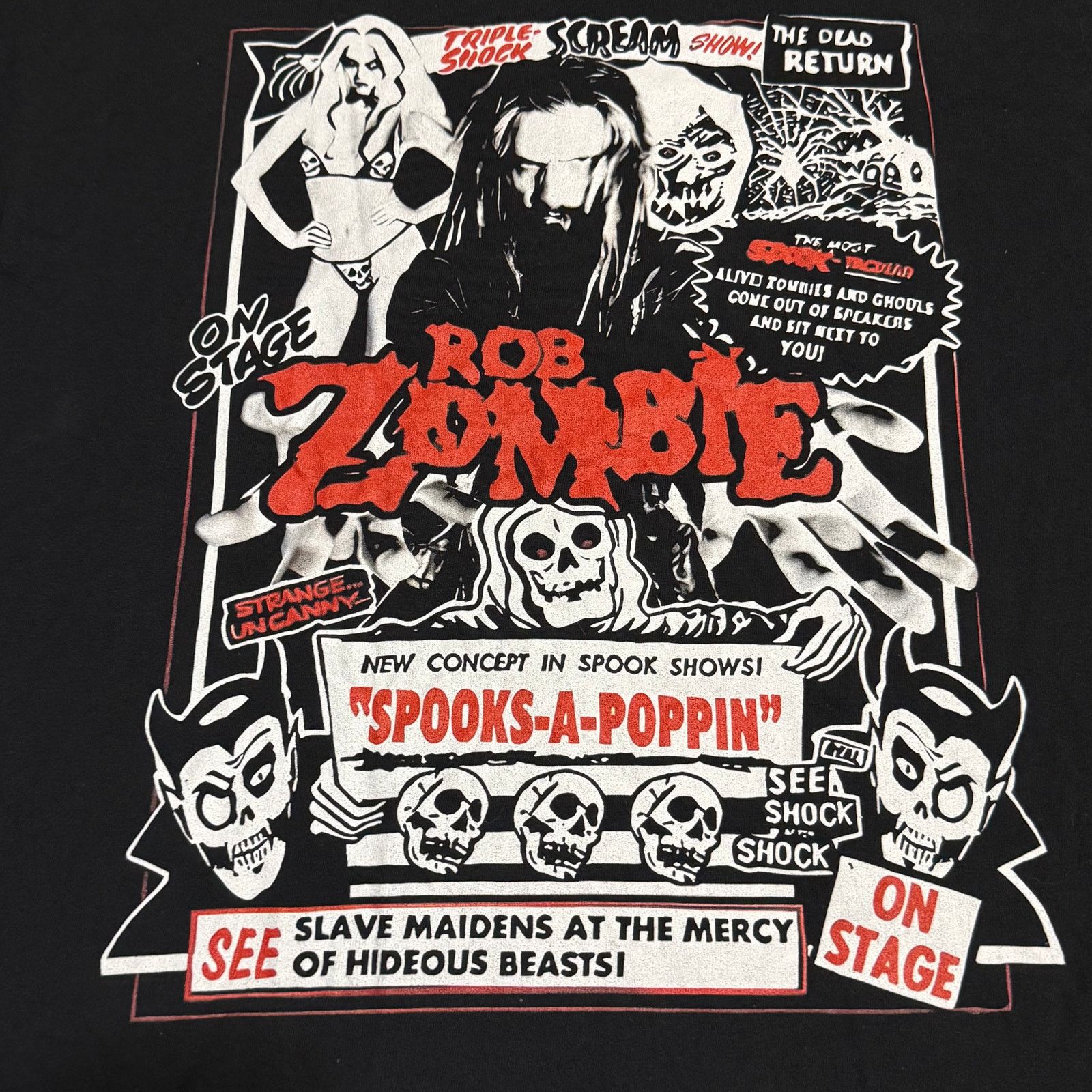 Band Tees Rob Zombie Spooks A Poppin Shirt Size Large Metal Band Tee Size US L / EU 52-54 / 3 - 2 Thumbnail
