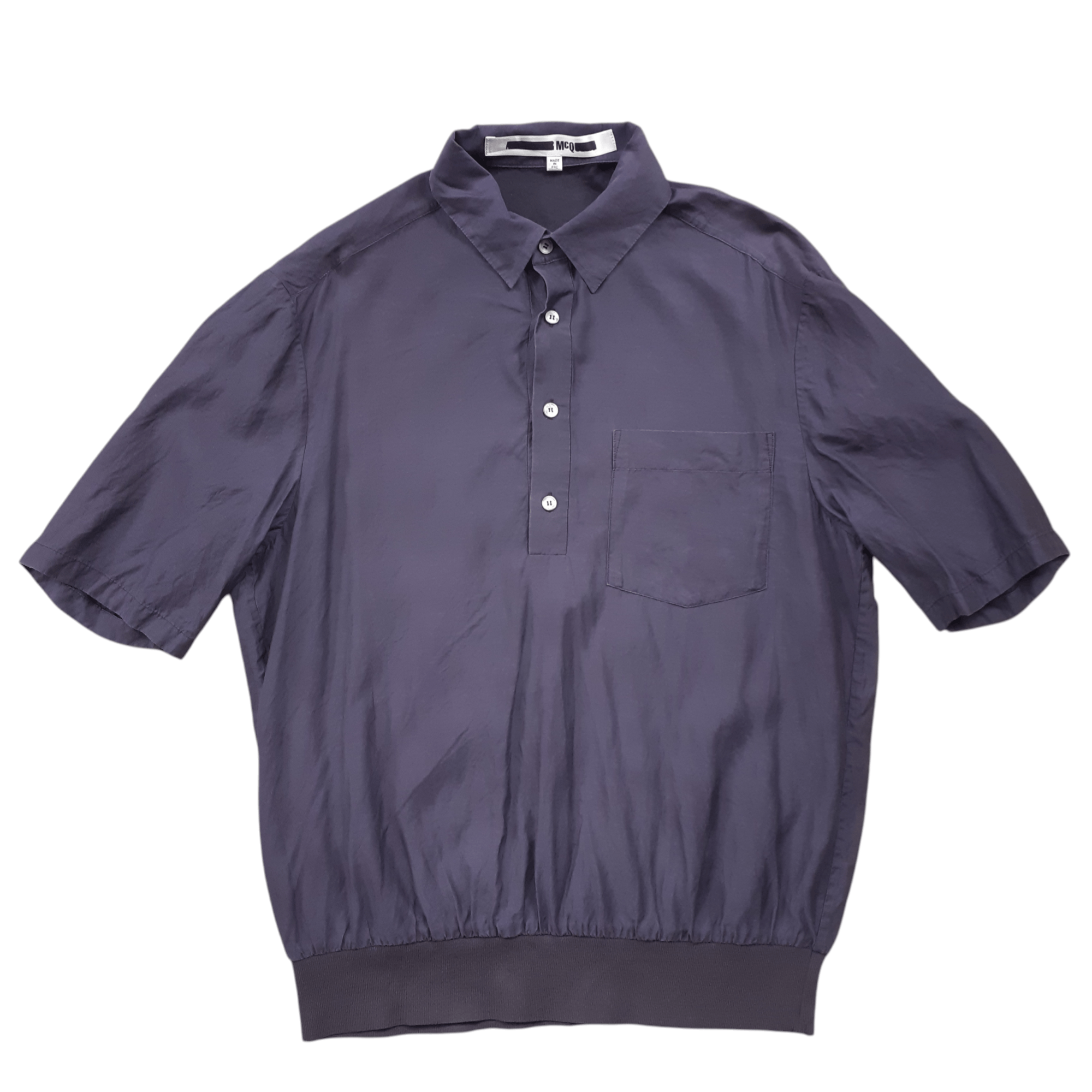 Alexander McQueen MCQ Alexander McQueen Ribbed Shirt 2015 Cupro Cotton Size US S / EU 44-46 / 1 - 1 Thumbnail