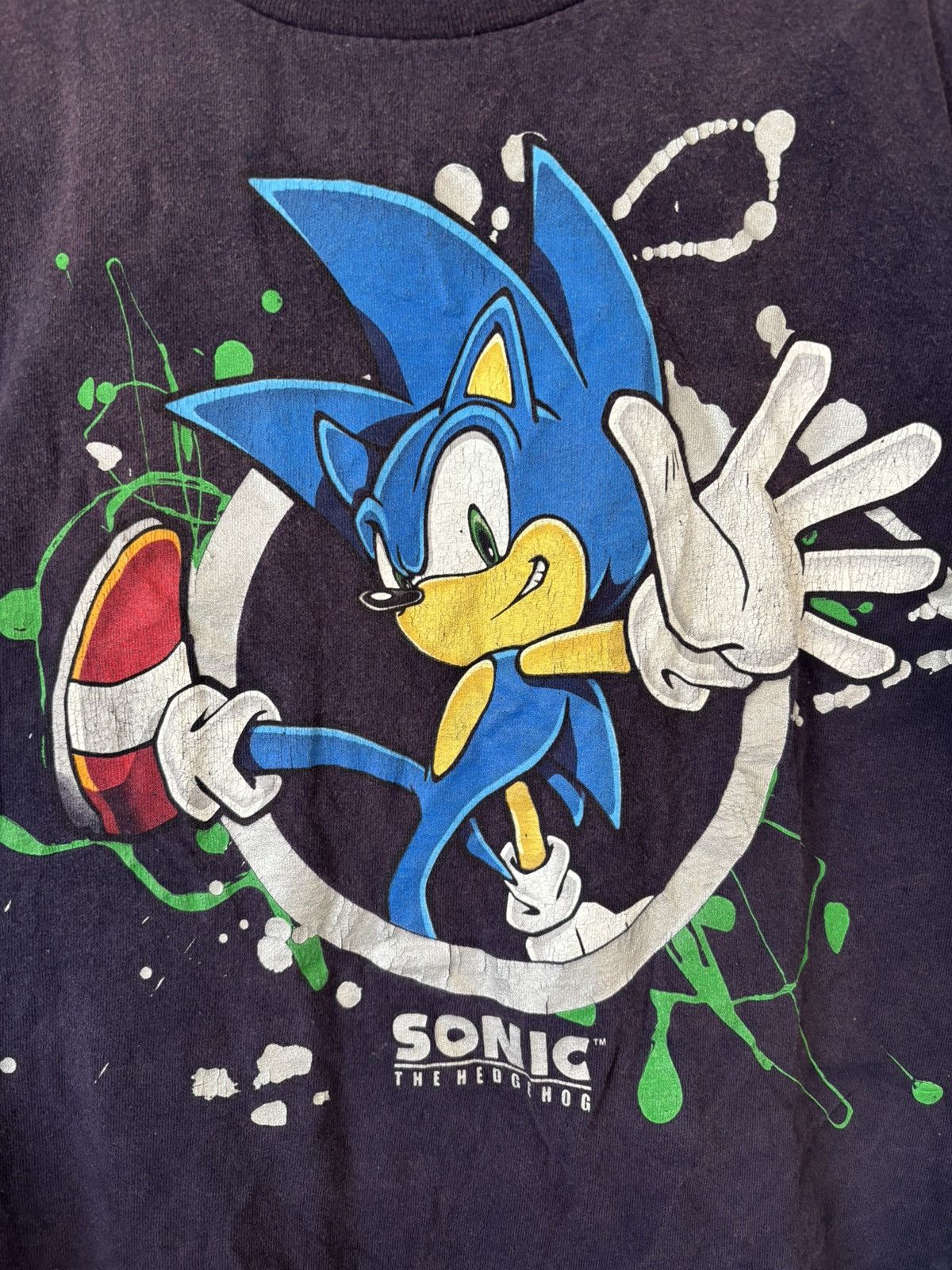 Vintage Vintage Sonic the Hedgehog T Shirt Size US S / EU 44-46 / 1 - 8 Thumbnail