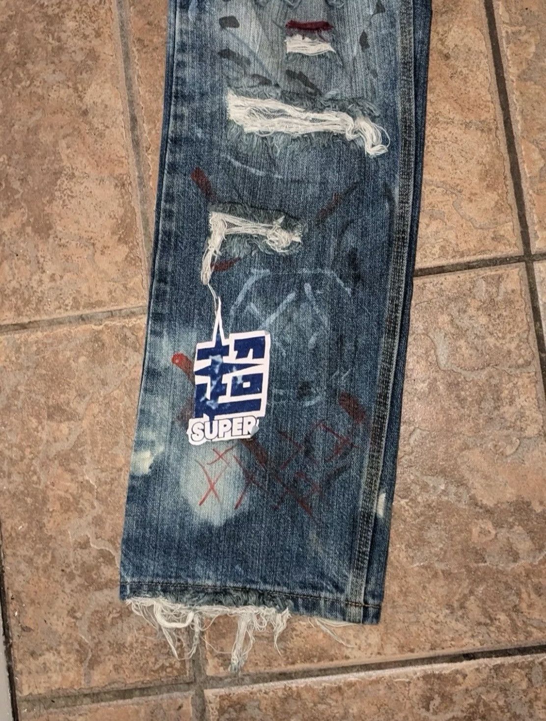 Carhartt DBZ Inspired Carhartt Custom Denim Dragon Ball Z Jeans Size US 32 / EU 48 - 3 Thumbnail