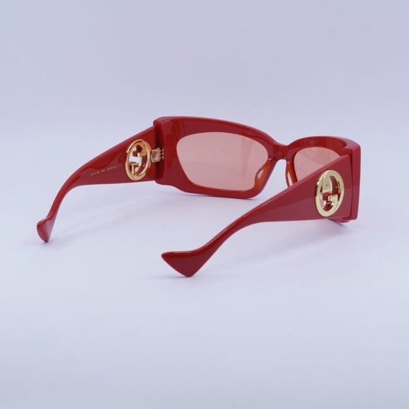 Gucci 🕶️ New Gucci GG1412S 004 Red Sunglasses Size ONE SIZE - 11 Thumbnail