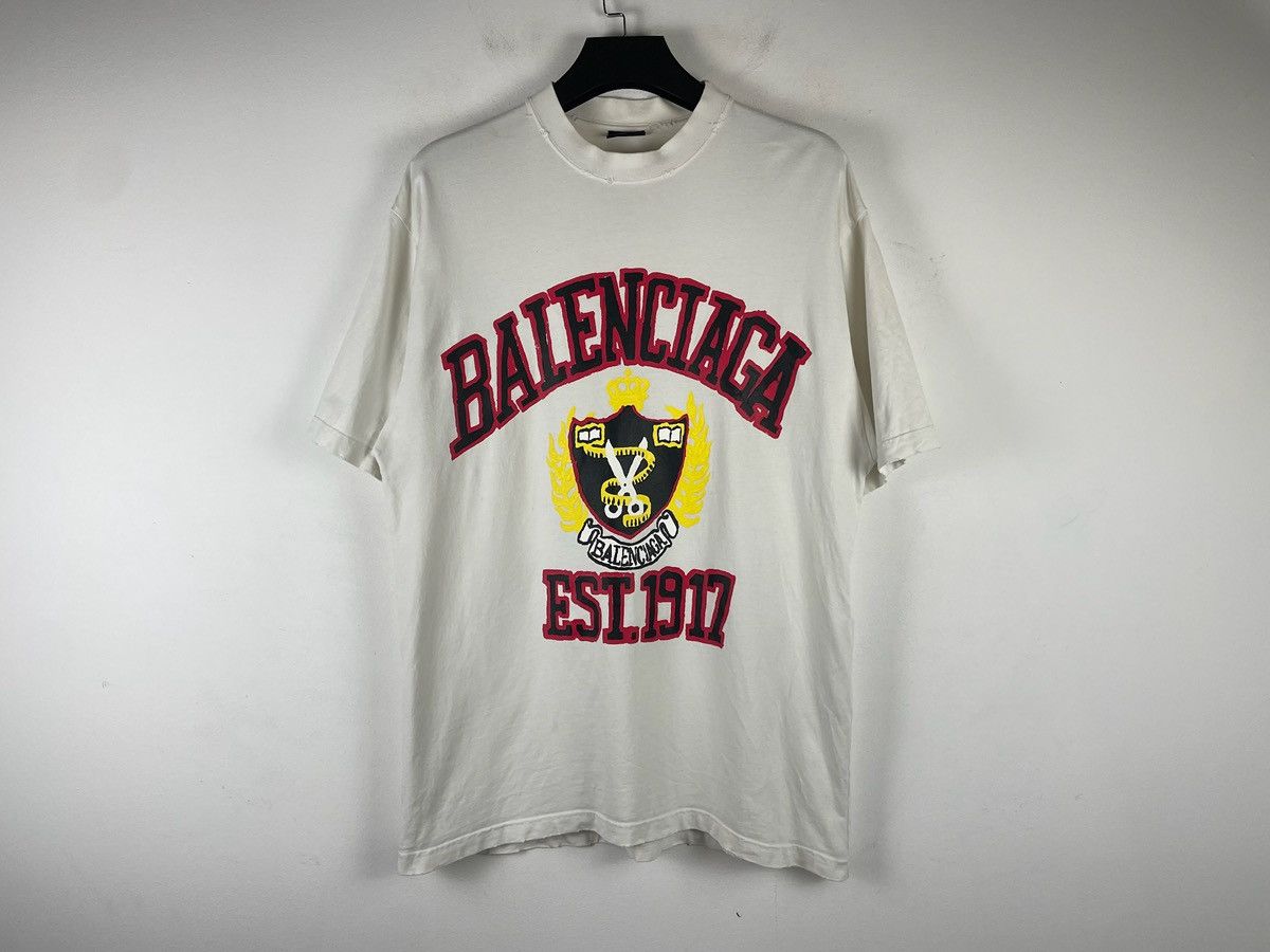 Balenciaga Baleciaga SS23 Scissors Destroy Short-Sleeves Tee Size US XS / EU 42 / 0 - 5 Thumbnail