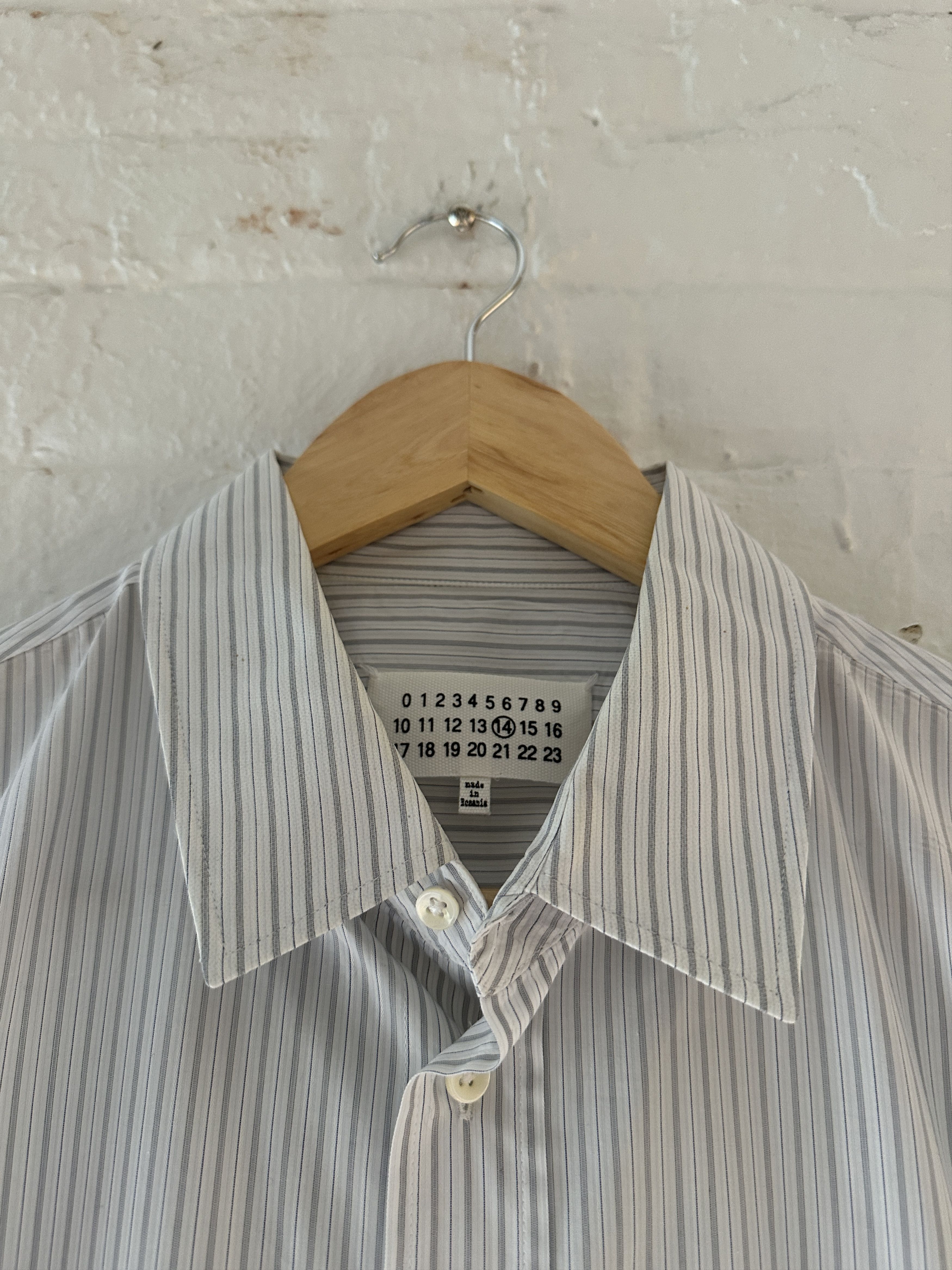 Maison Margiela Maison Margiela Striped Button Up Shirt Size US M / EU 48-50 / 2 - 2 Thumbnail