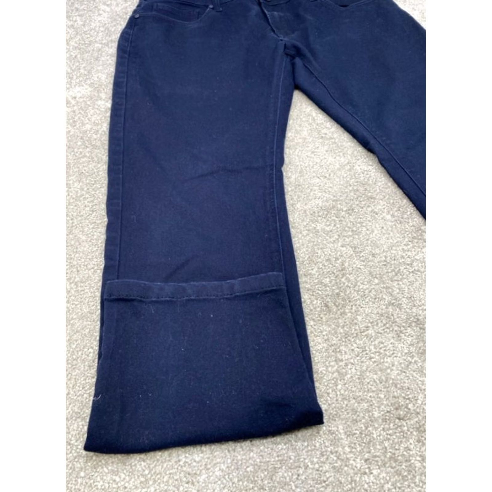 Marcs Marc Asher Men's Pants Slim Flat Front 36x30 Navy Blue Stretch Chino 5-Pocket 4658 Size US 36 / EU 52 - 2 Thumbnail