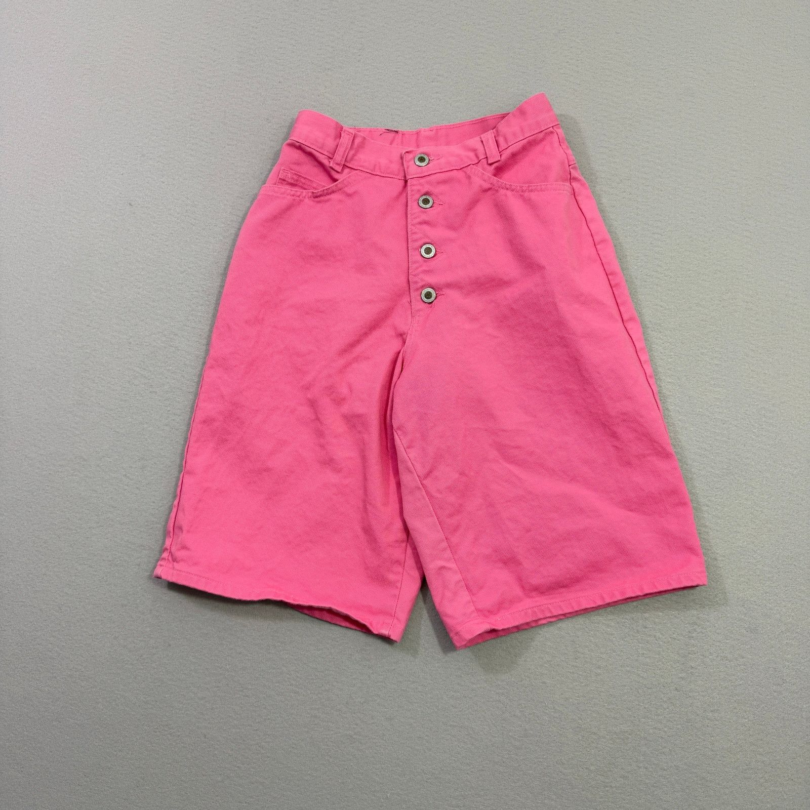 Vintage Vintage Paris Sport Club Jean Shorts 6 Pink 12" Inseam Jorts Size 28" / US 6 / IT 42 - 1 Thumbnail