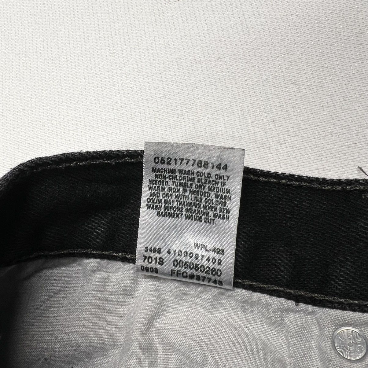 Levi's × Vintage Levis Jeans Black 505 Regular Fit Straight Denim Faded Size US 38 / EU 54 - 8 Thumbnail