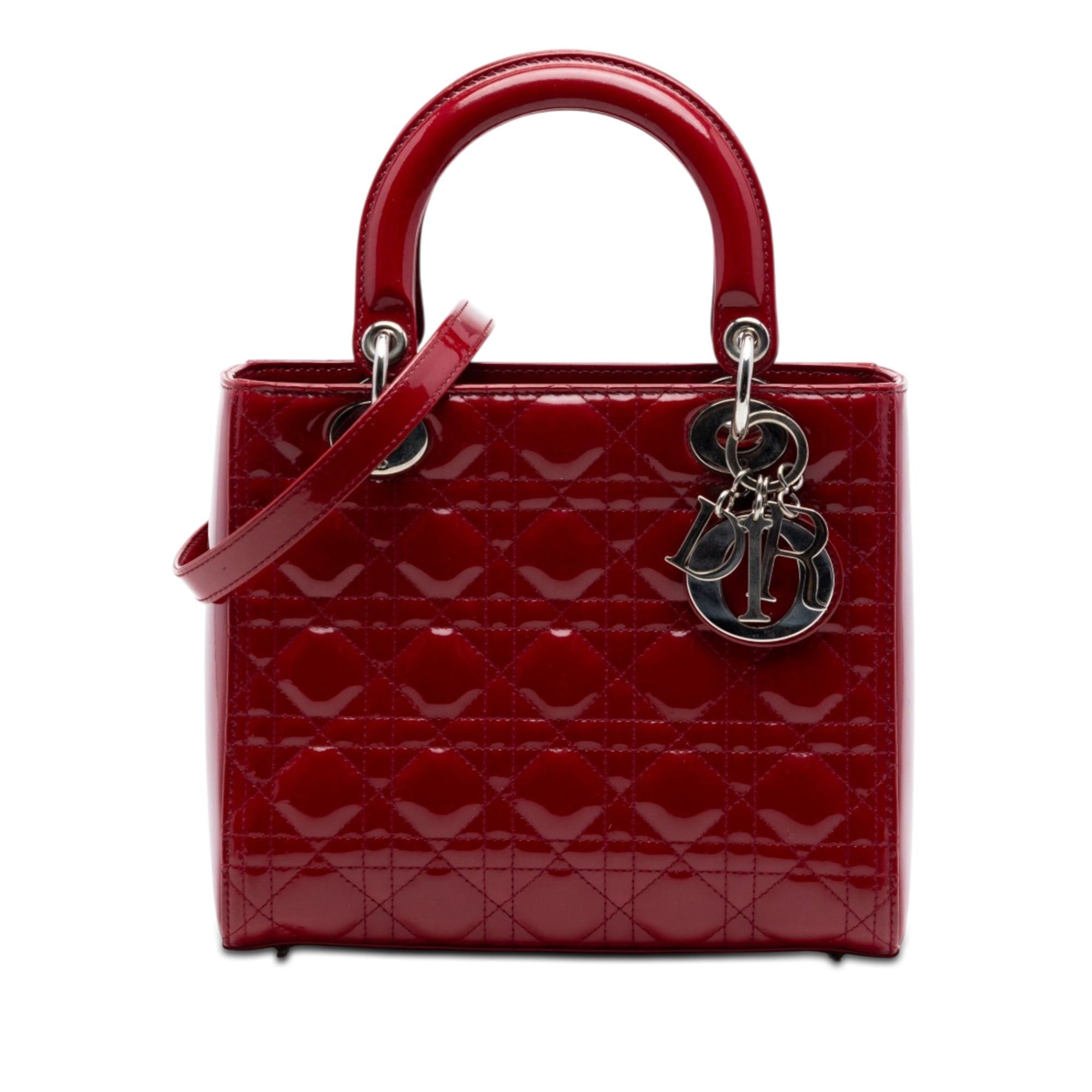 Dior Medium Patent Cannage Lady Dior Size ONE SIZE - 1 Thumbnail