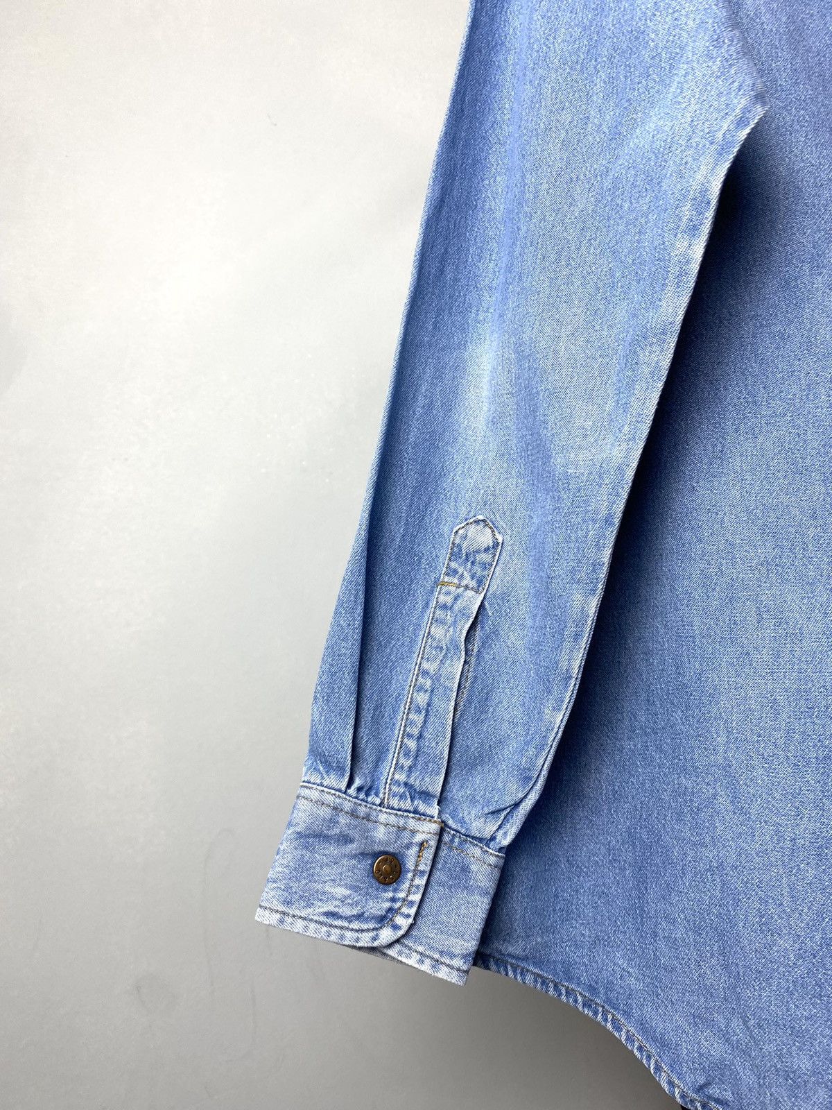 Levi's Rare! 70’s Vintage Levi’s Denim Shirt Western Orange Tab Size US L / EU 52-54 / 3 - 15 Thumbnail