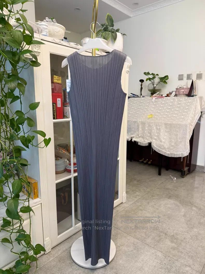 Issey Miyake Issey Miyake Dress Dark Gray Size L / US 10 / IT 46 - 8 Thumbnail