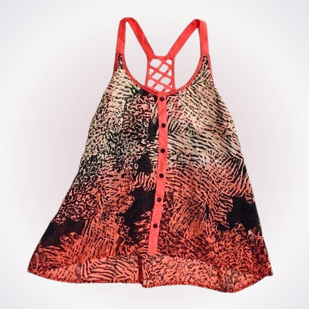Other Band of Gypsies Semi-Sheer Animal Print Tank Top | Sz S Size S / US 4 / IT 40 - 1 Thumbnail