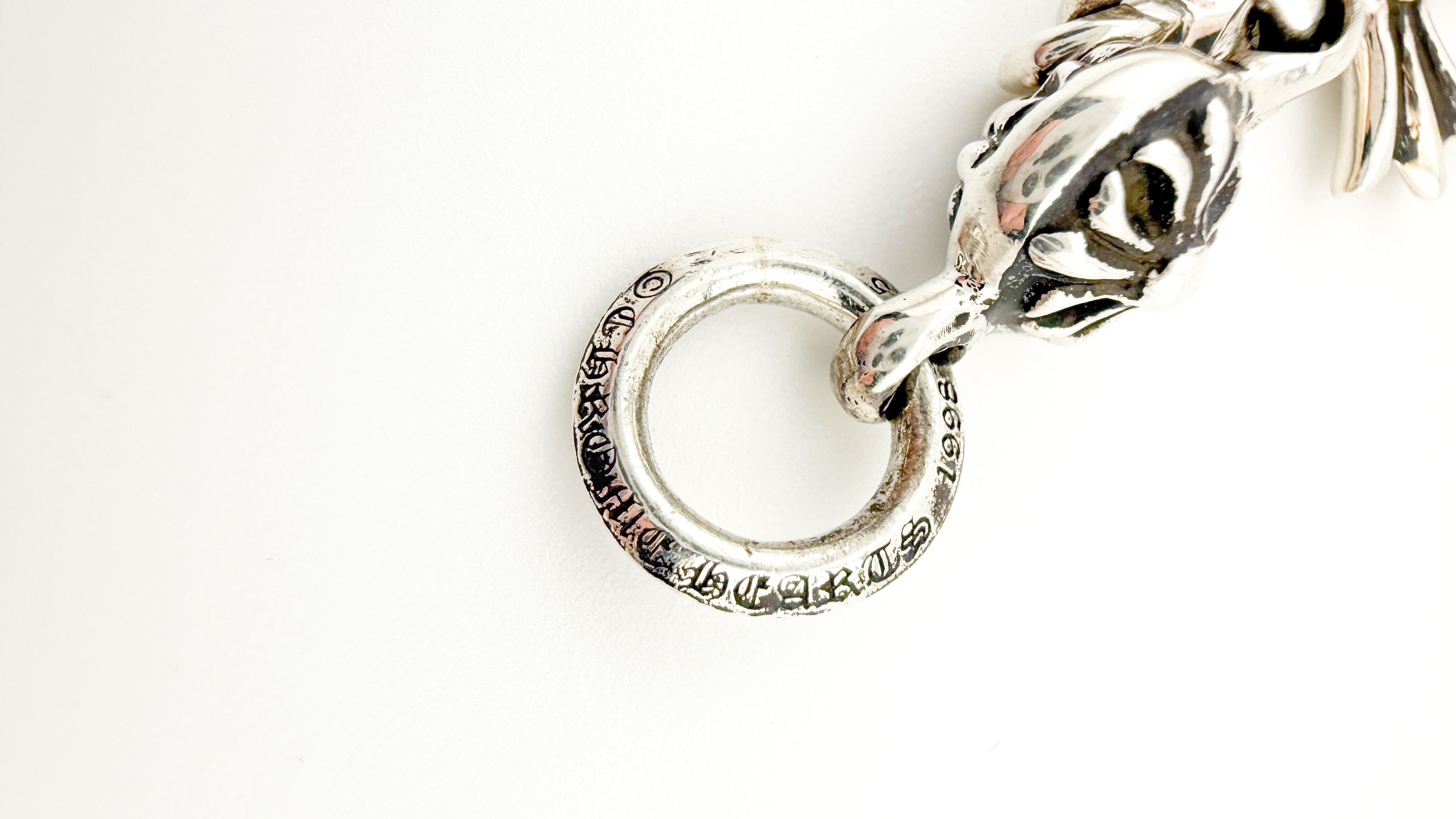 Chrome Hearts RARE! Sterling Silver Tiny Cross Long Pendant Size ONE SIZE - 4 Thumbnail
