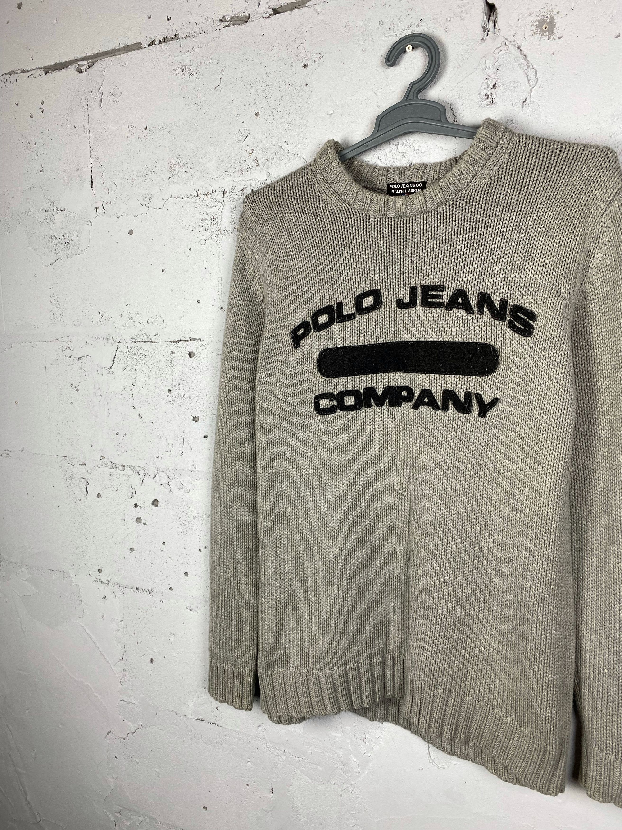 Polo Ralph Lauren × RRL Ralph Lauren × Vintage Vintage Polo Jeans Ralph Lauren Knitted Sweater Size US M / EU 48-50 / 2 - 2 Thumbnail