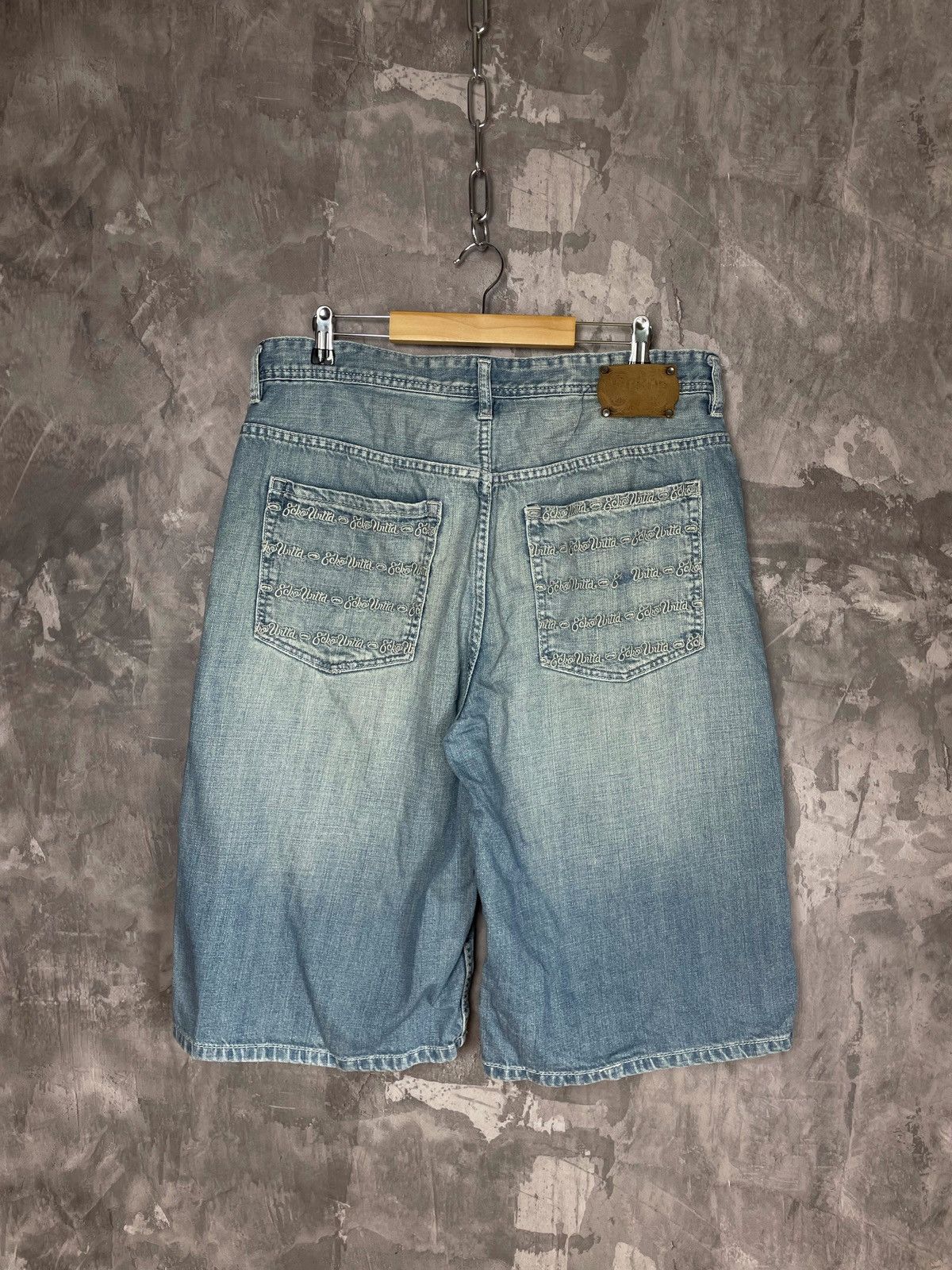Ecko Unltd. × Vintage Vintage Y2k Early2000's Ecko Grunge Emo Skater Baggy Shorts Size US 36 / EU 52 - 1 Thumbnail