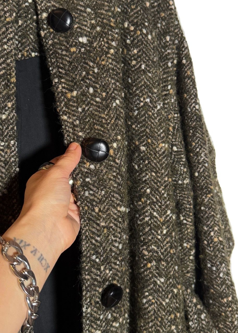 Isabel Marant Etoile Isabel Marant Etoile Green Tweed Jardy Wool Long Coat Size S / US 4 / IT 40 - 8 Thumbnail