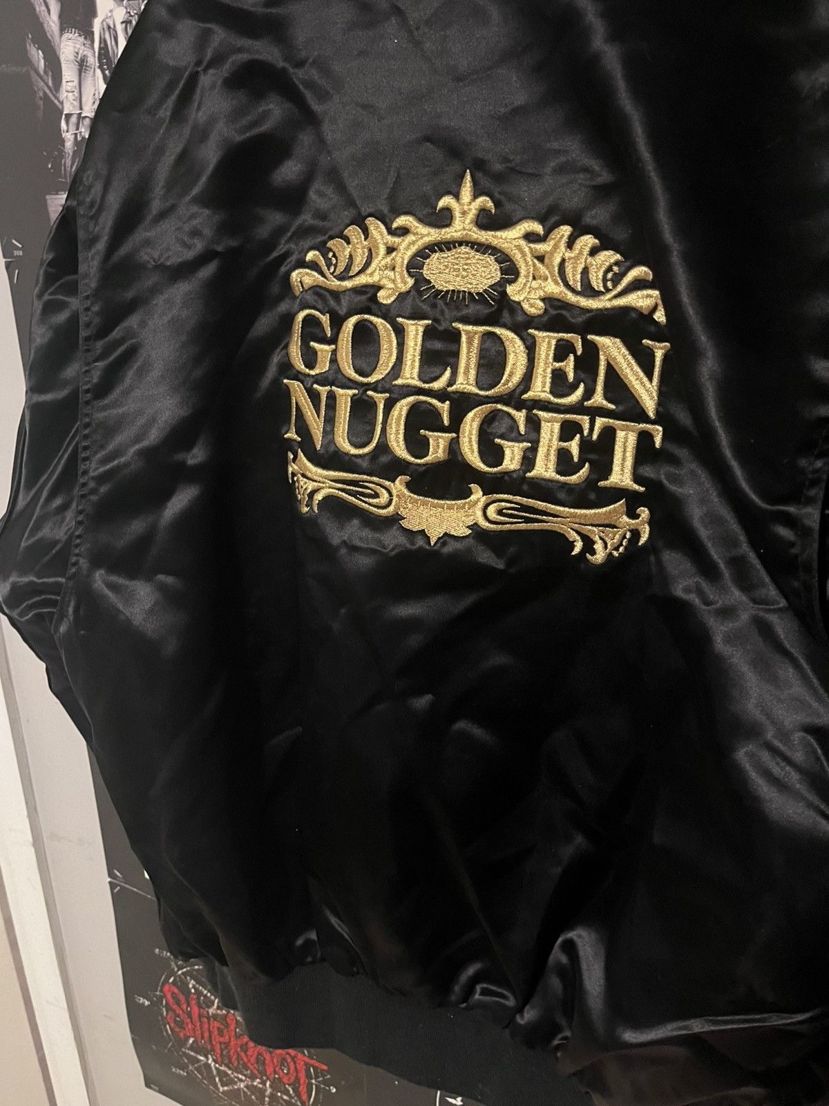 Fruit Of The Loom Vintage 80 90’s Golden Nugget Las Vegas Casino bomber Jacket Size US L / EU 52-54 / 3 - 13 Thumbnail