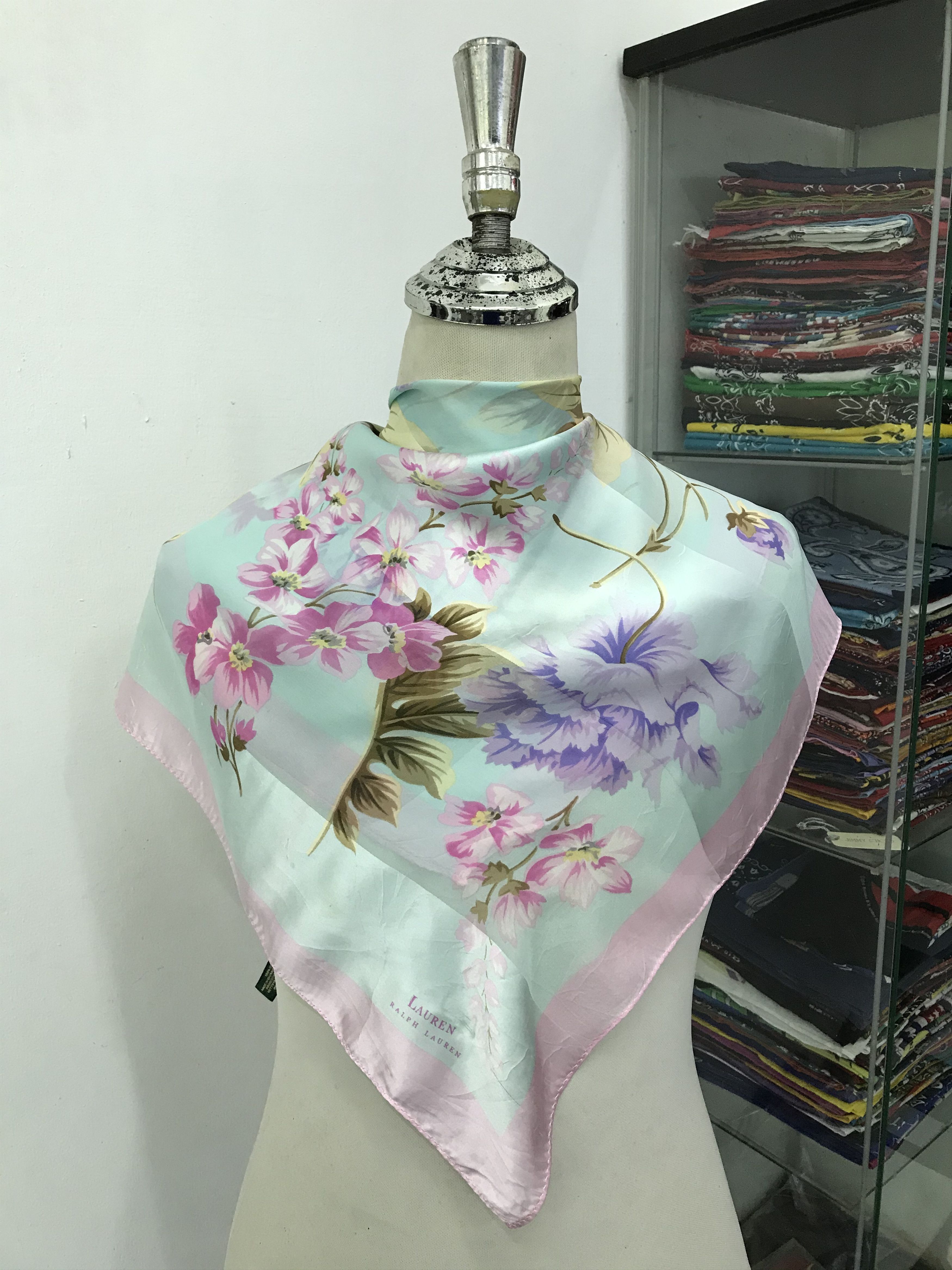 Ralph Lauren Vintage Ralph Lauren Silk Scarf Size ONE SIZE - 1 Thumbnail