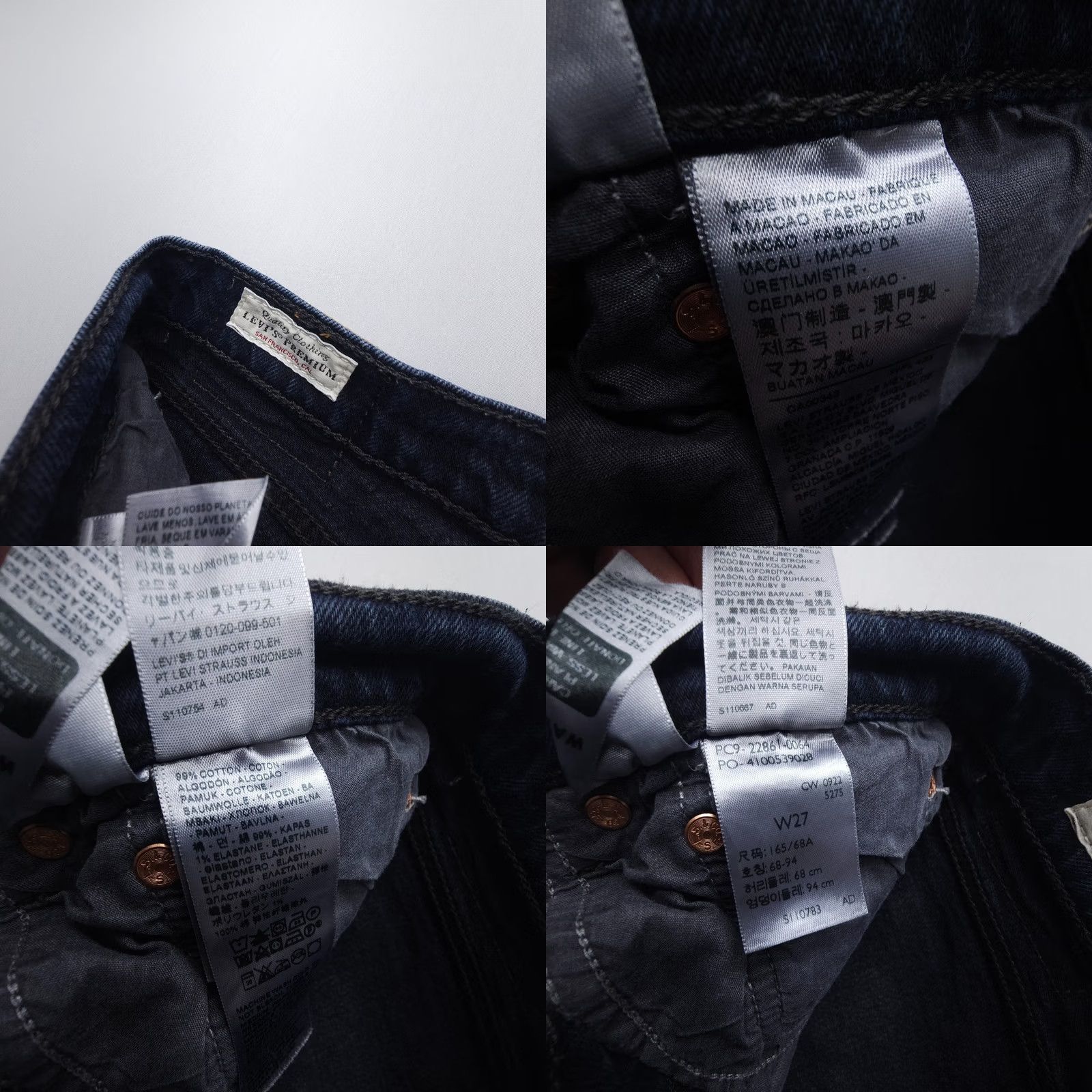 Levi's Levi's Premium Wedgie Jeans Womens 27 Button Fly High Rise Dark Wash Raw Hem Jeans Womens 27 Blue Levi's Wedgie Fit 5-Pocket Distressed Size 27" / US 4 / IT 40 - 8 Thumbnail