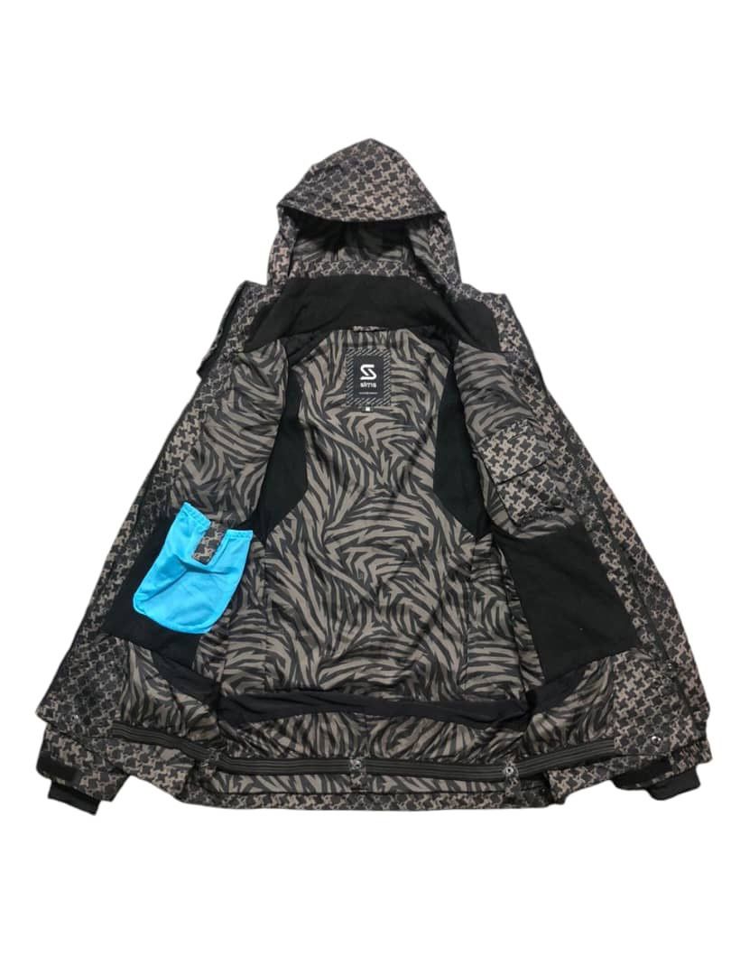 Japanese Brand Sims Snowboard Full Print Skull Crossbones Ski Jacket Size US M / EU 48-50 / 2 - 3 Thumbnail