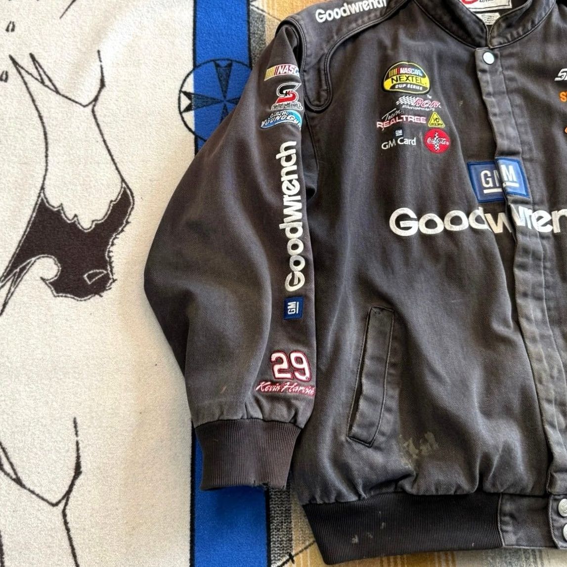 Chase Authentics VINTAGE Kevin Harvick #29 Goodwrench NASCAR Jacket Men’s XL Embroidered Chase Brown Size US XL / EU 56 / 4 - 6 Thumbnail