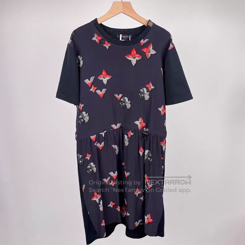 Louis Vuitton Louis Vuitton Butterfly print long dress Size L / US 10 / IT 46 - 1 Thumbnail