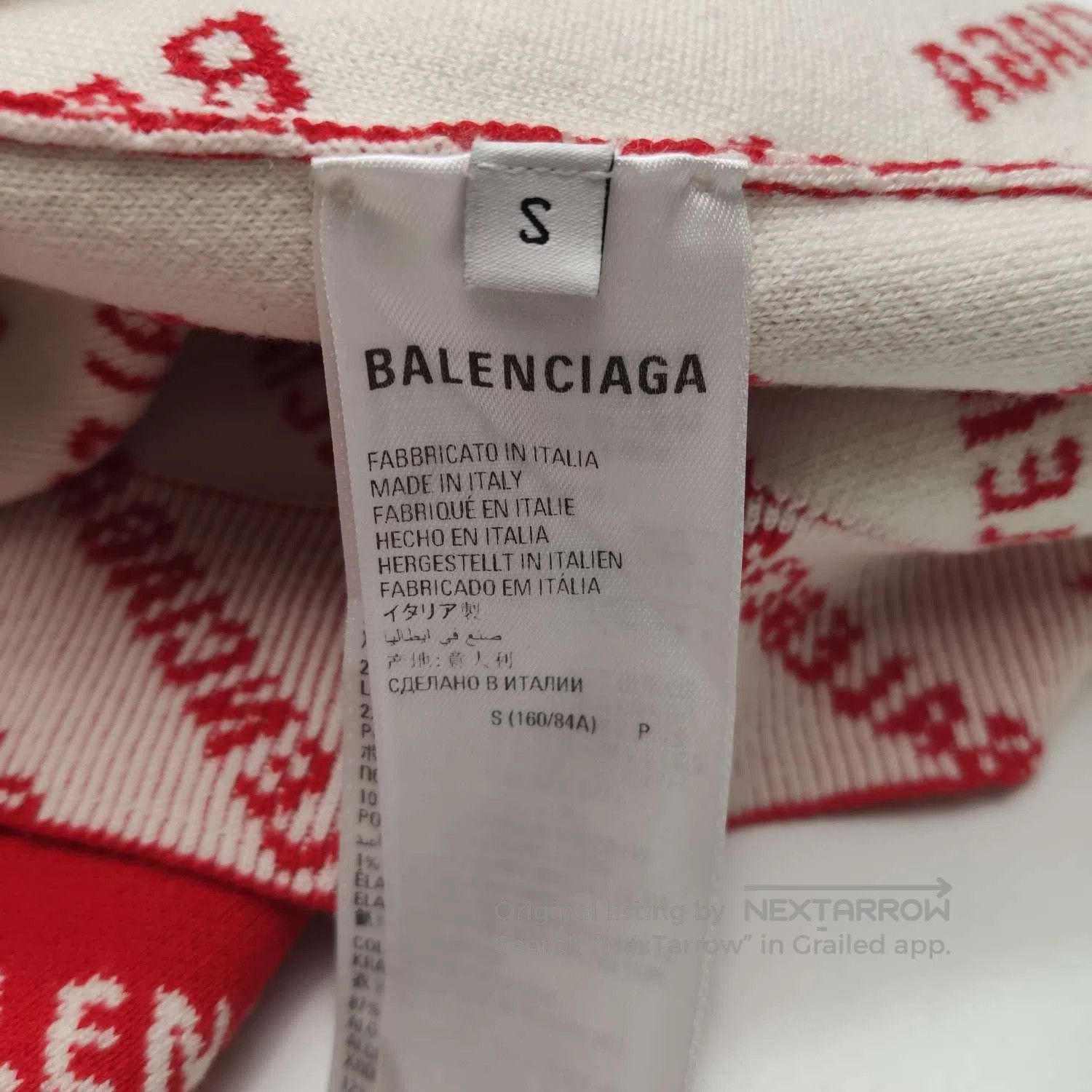 Balenciaga Balenciaga S Size Cotton Logo Crewneck T-Shirt. Size US S / EU 44-46 / 1 - 5 Thumbnail
