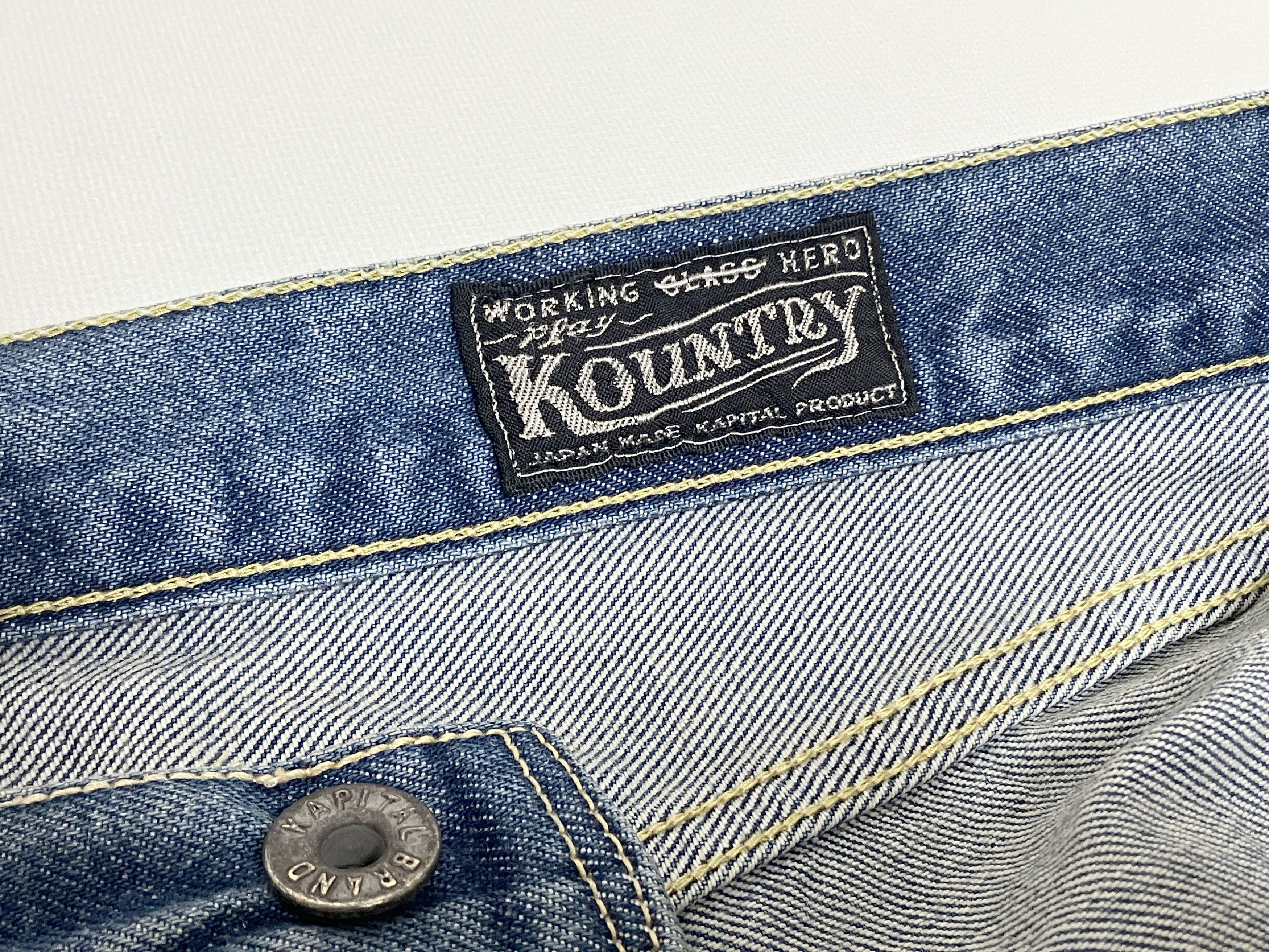 Kapital KAPITAL 14oz denim pants monkey cisco studs remake jeans 32 Size US 32 / EU 48 - 6 Thumbnail
