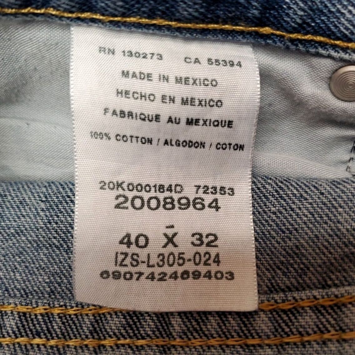 Lee Lee Jeans Mens 40x32 Blue Denim Regular Fit 100% Cotton Everyday Comfort Pants Size US 40 / EU 56 - 5 Thumbnail
