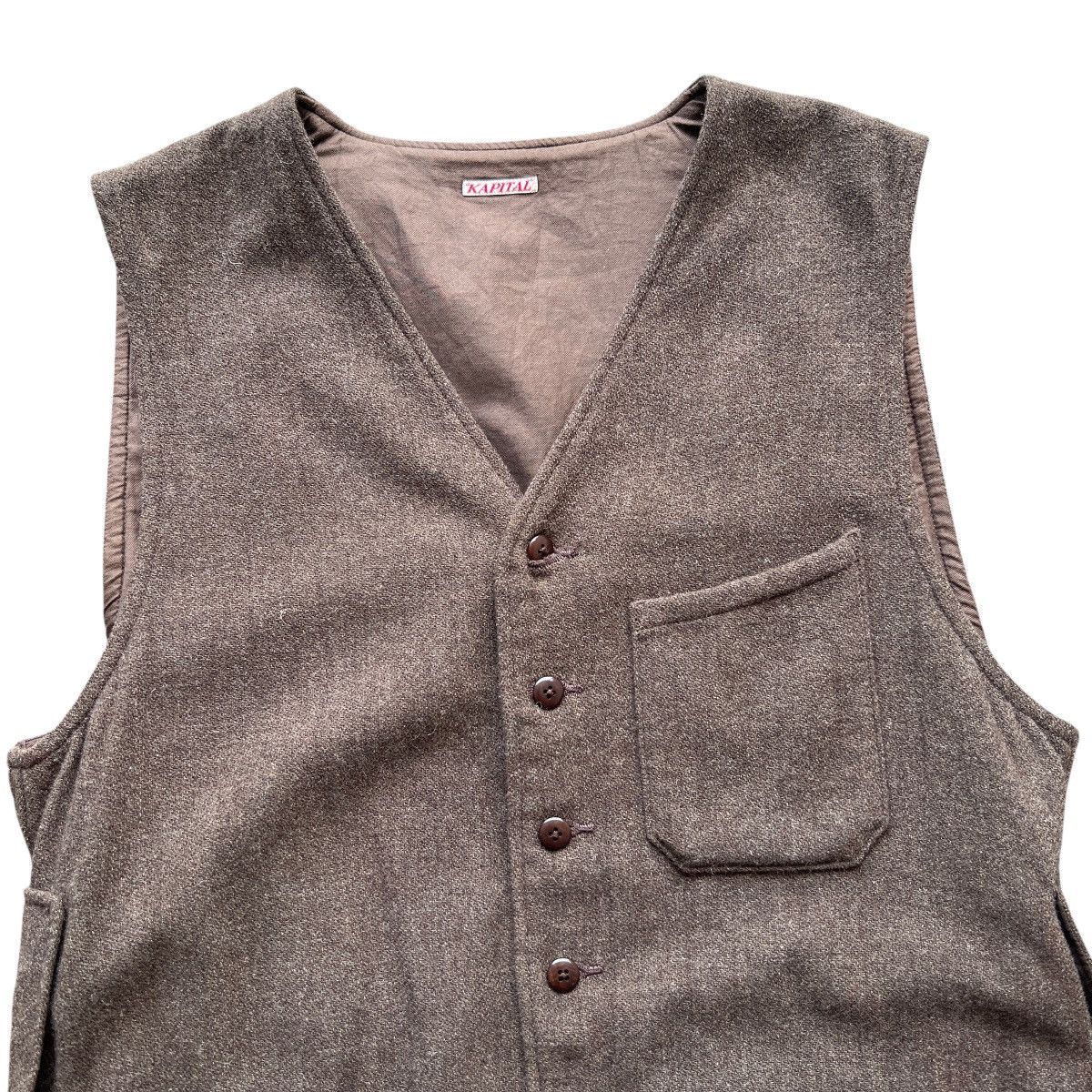 Kapital 🔥Kapital Brown Beach Style Vest Tank Top Button Made In jpn Size US L / EU 52-54 / 3 - 4 Thumbnail