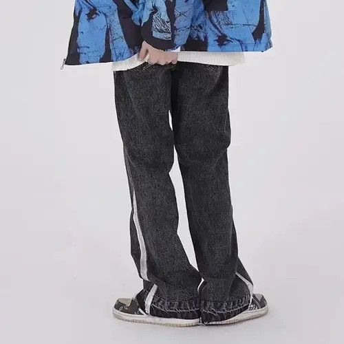 Jean Denim Retro Flared Detail Pants Size US 33 - 4 Thumbnail