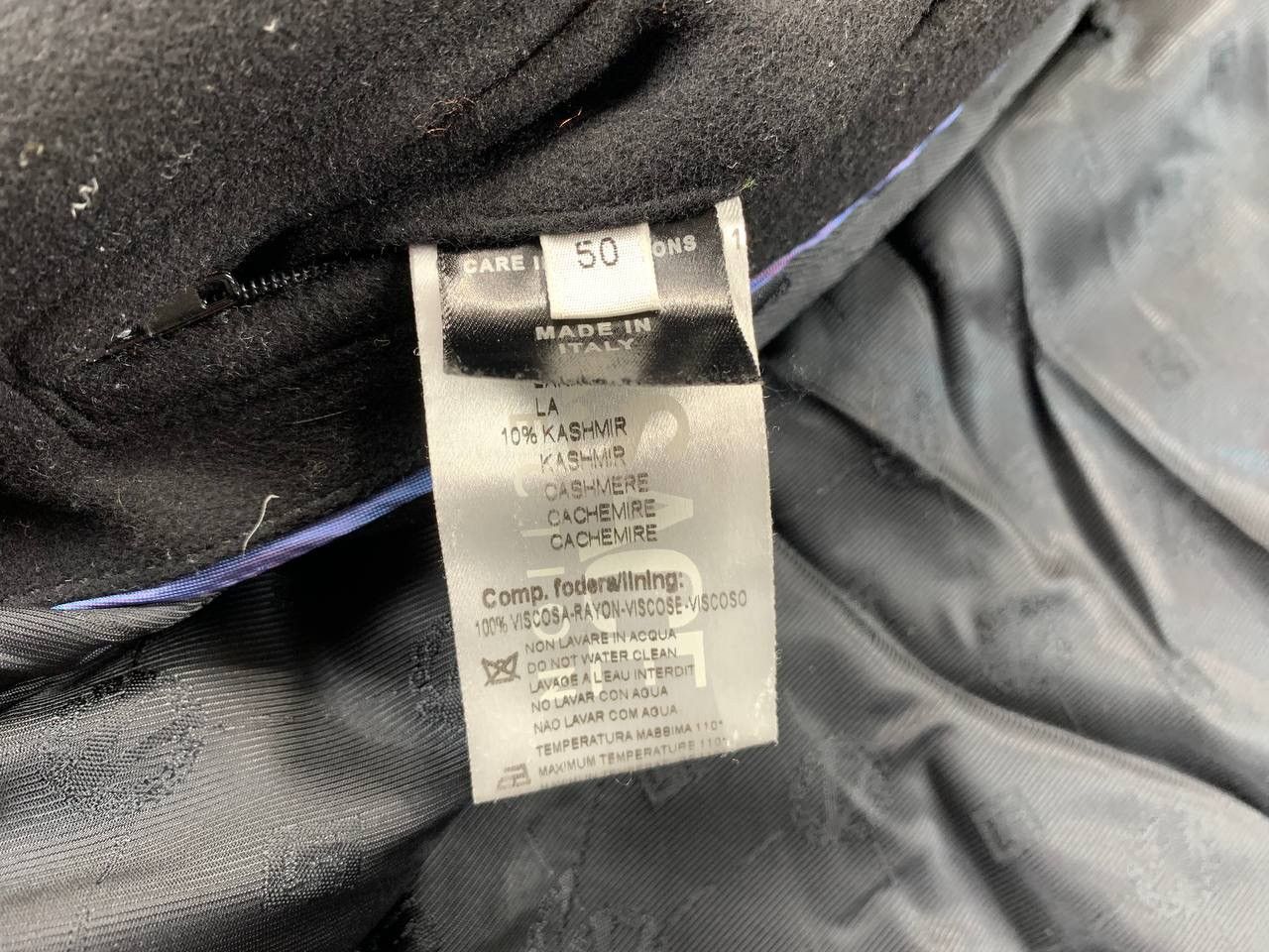 Designer × Versace Mens wool coat Versace Collection Size 50 Size US M / EU 48-50 / 2 - 13 Thumbnail