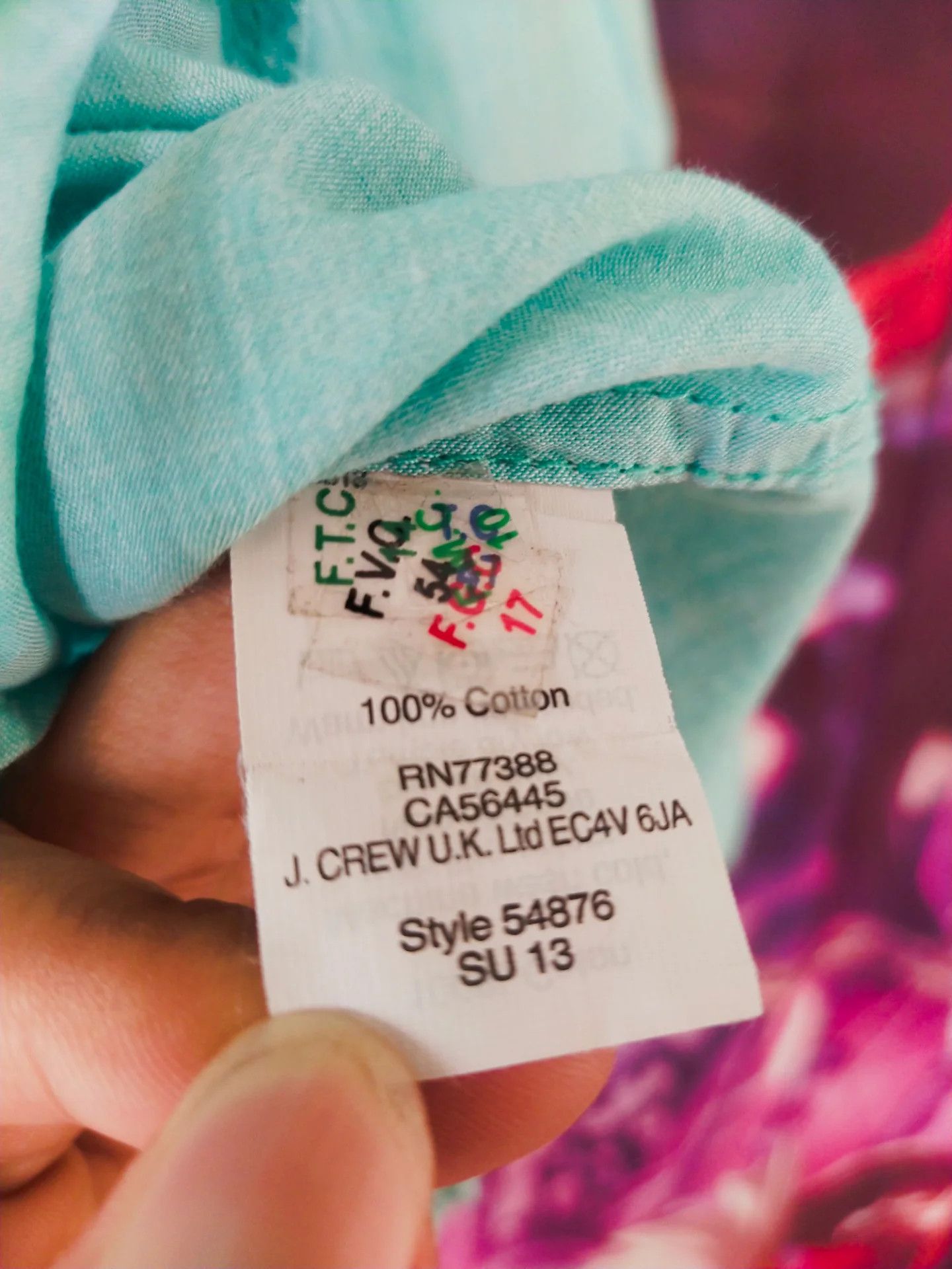 J.Crew J. Crew Teal Green Double Pocket Woman Shirt Size XS / US 0-2 / IT 36-38 - 5 Thumbnail