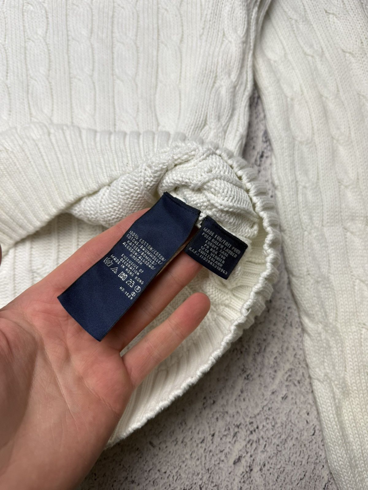 Polo Ralph Lauren Vintage Polo Ralph Lauren Sweater Cable Knit white Women's Size XL / US 12-14 / IT 48-50 - 8 Thumbnail