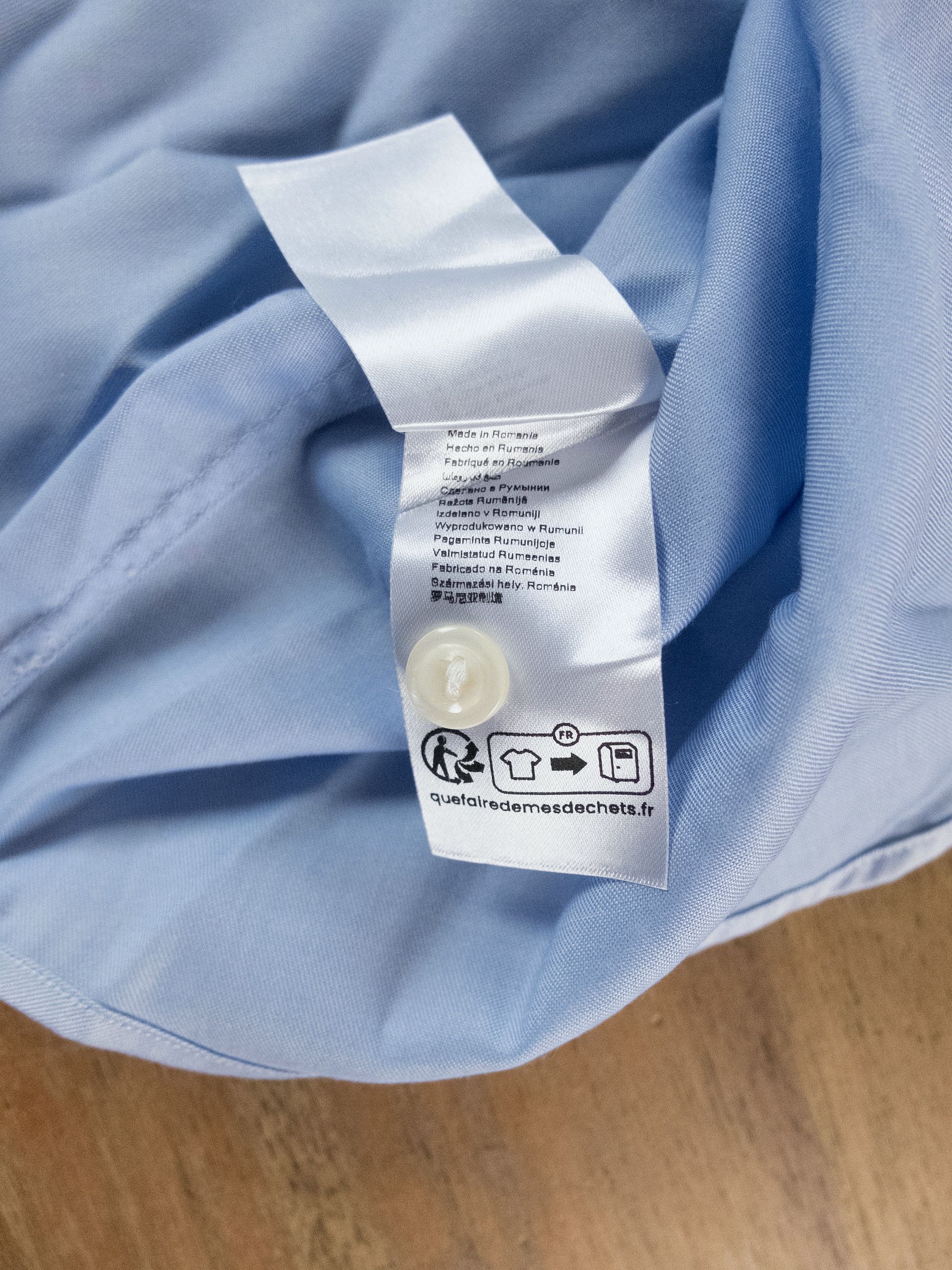Eton ETON of Sweden slim fit blue cotton dress shirt 40 Medium Size US M / EU 48-50 / 2 - 8 Thumbnail