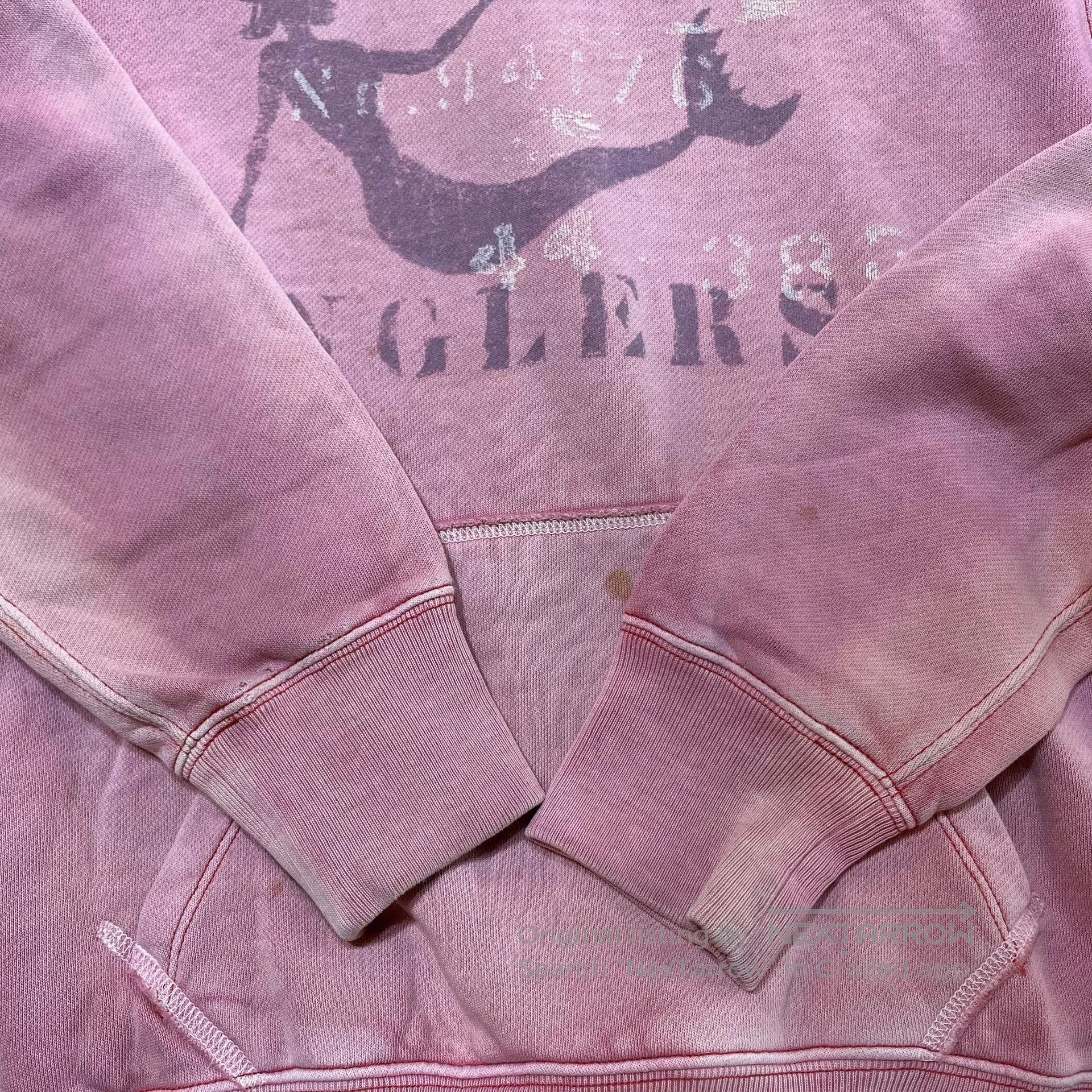 RRL Ralph Lauren vintage pink double RL hoodie with graphic. Size US S / EU 44-46 / 1 - 6 Thumbnail