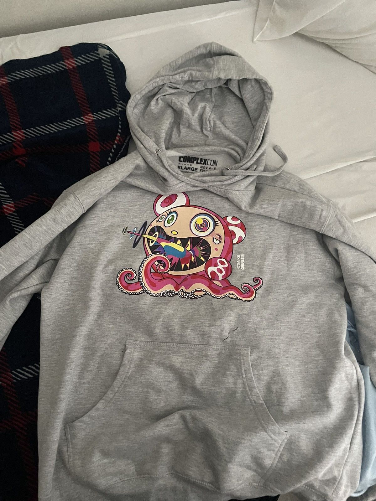 Complex × Takashi Murakami Takashi Murakami grey BOB hoodie Size US XL / EU 56 / 4 - 1 Thumbnail