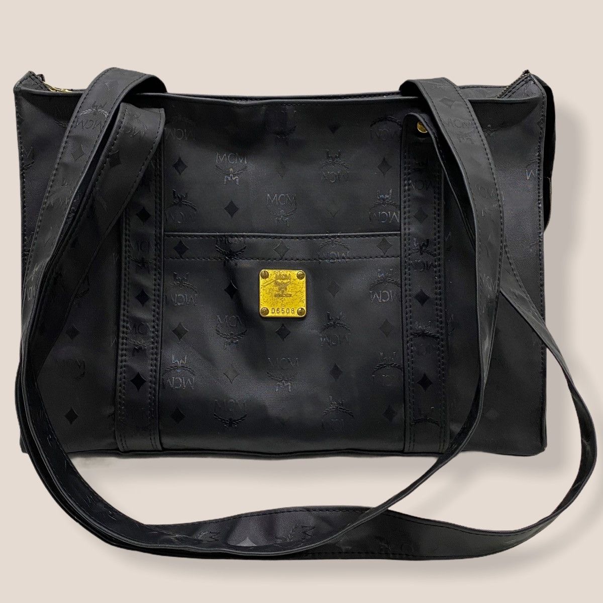 MCM ‼️LASTDROP‼️ VINTAGE MCM BLACK VISETOS NYLON LONG SHOULDER BAG Size ONE SIZE - 2 Thumbnail