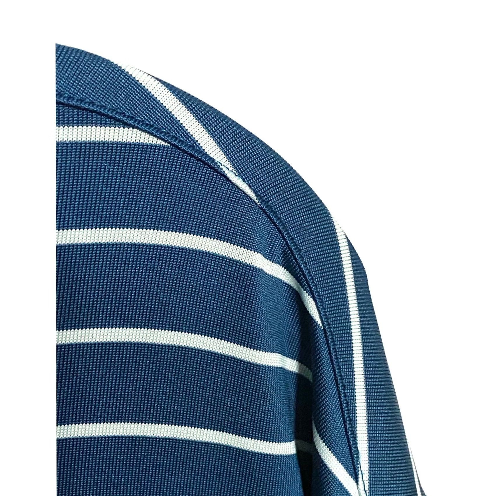 Under Armour Under Armour Polo Shirt Men L Blue Striped Playoff Polo Shirt Casual Golf Preppy Athleisure Shirt Mens Size US L / EU 52-54 / 3 - 6 Thumbnail